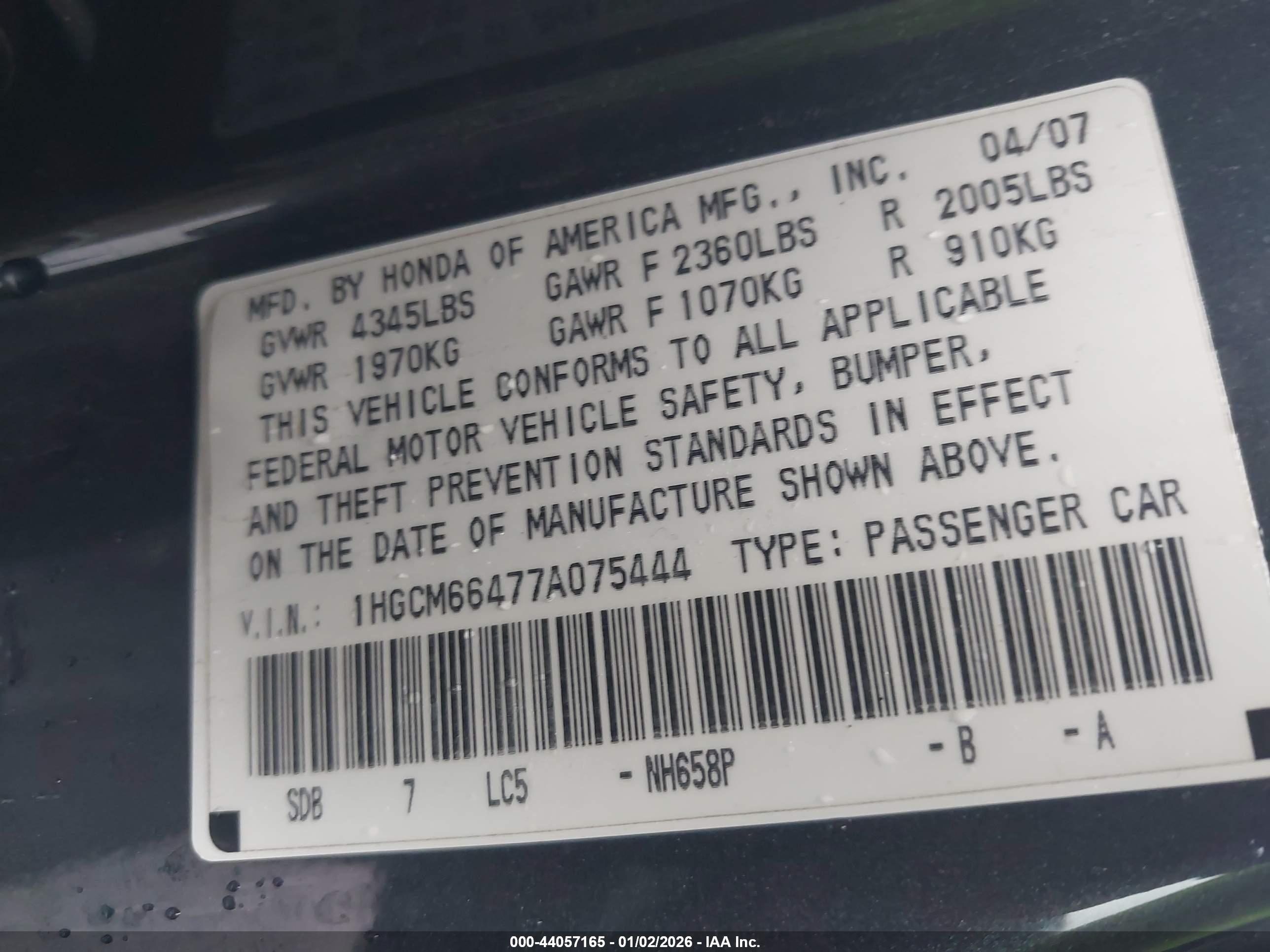 HONDA ACCORD image 9