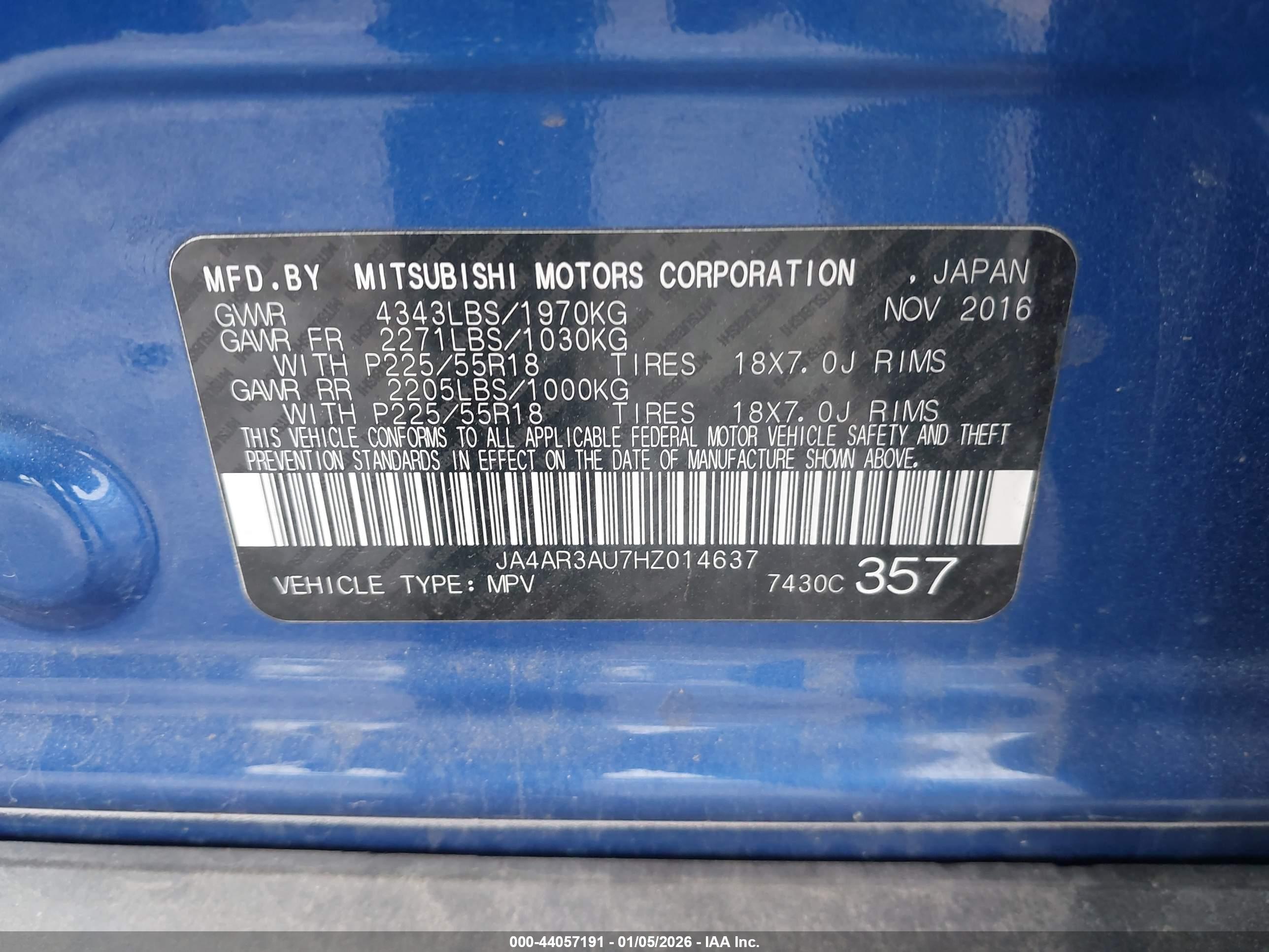 MITSUBISHI OUTLANDER image 9