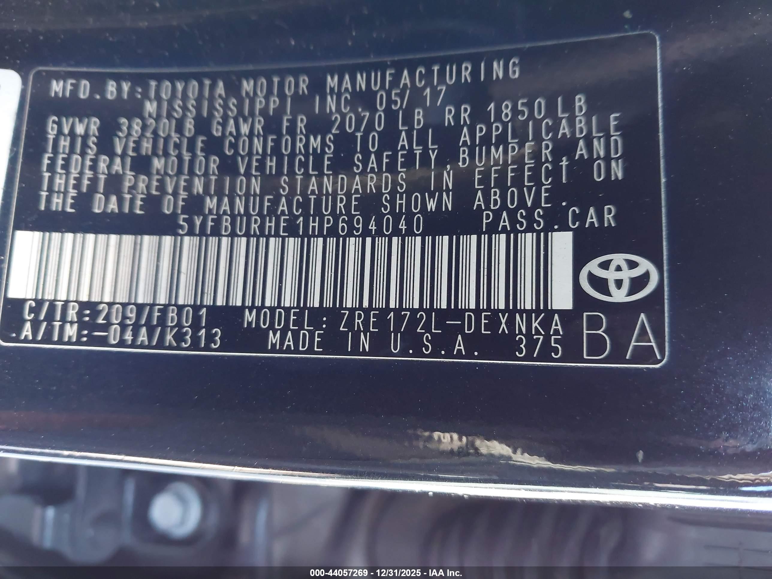 TOYOTA COROLLA image 9