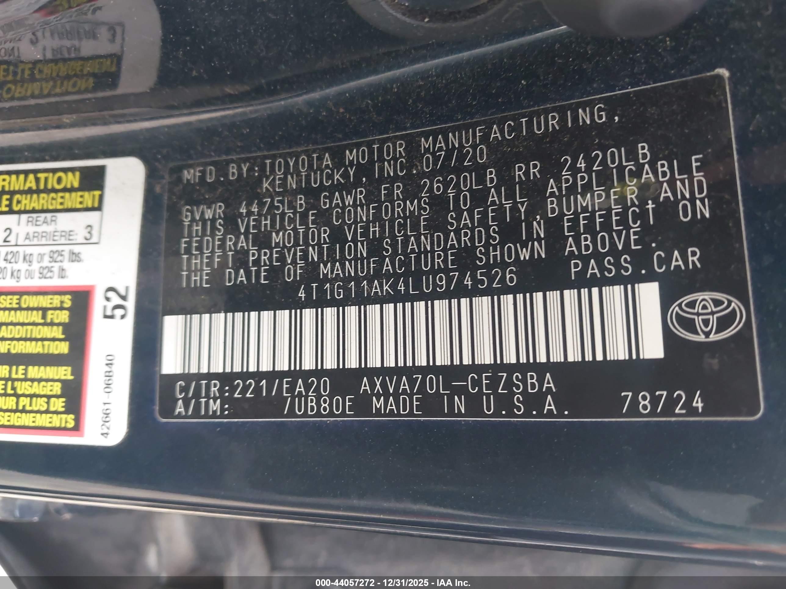 TOYOTA CAMRY image 9