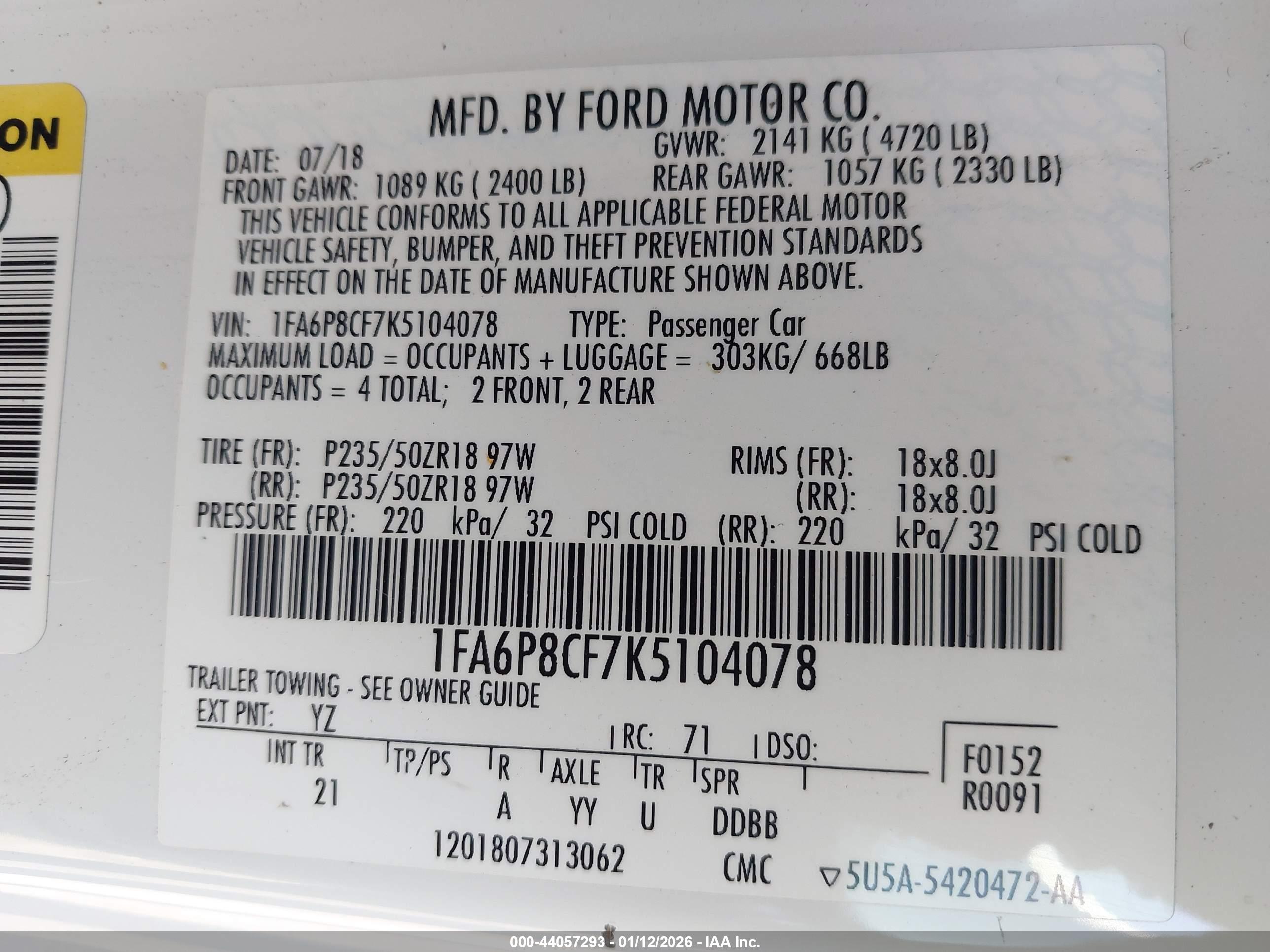 FORD MUSTANG image 9
