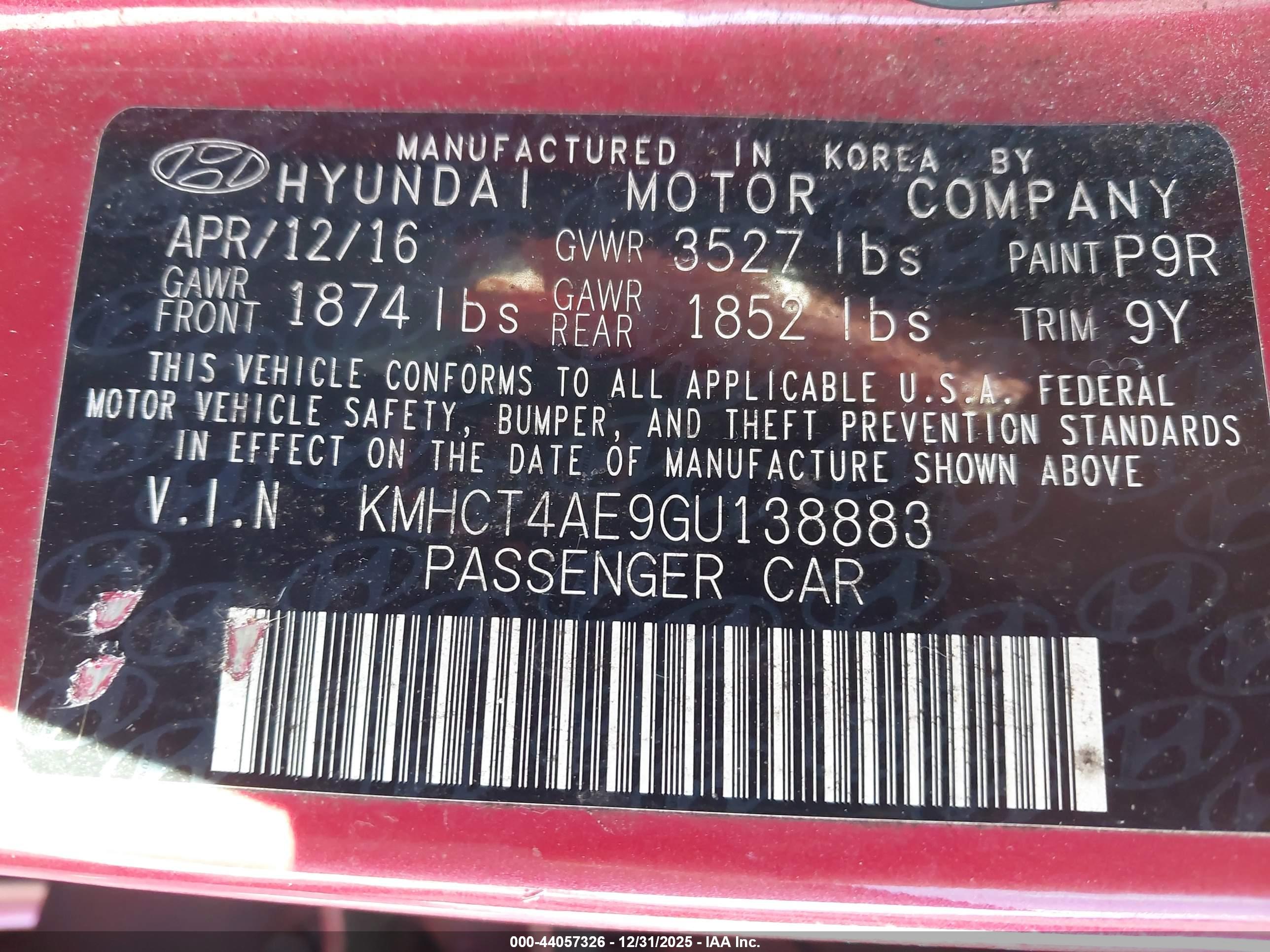 HYUNDAI ACCENT image 9