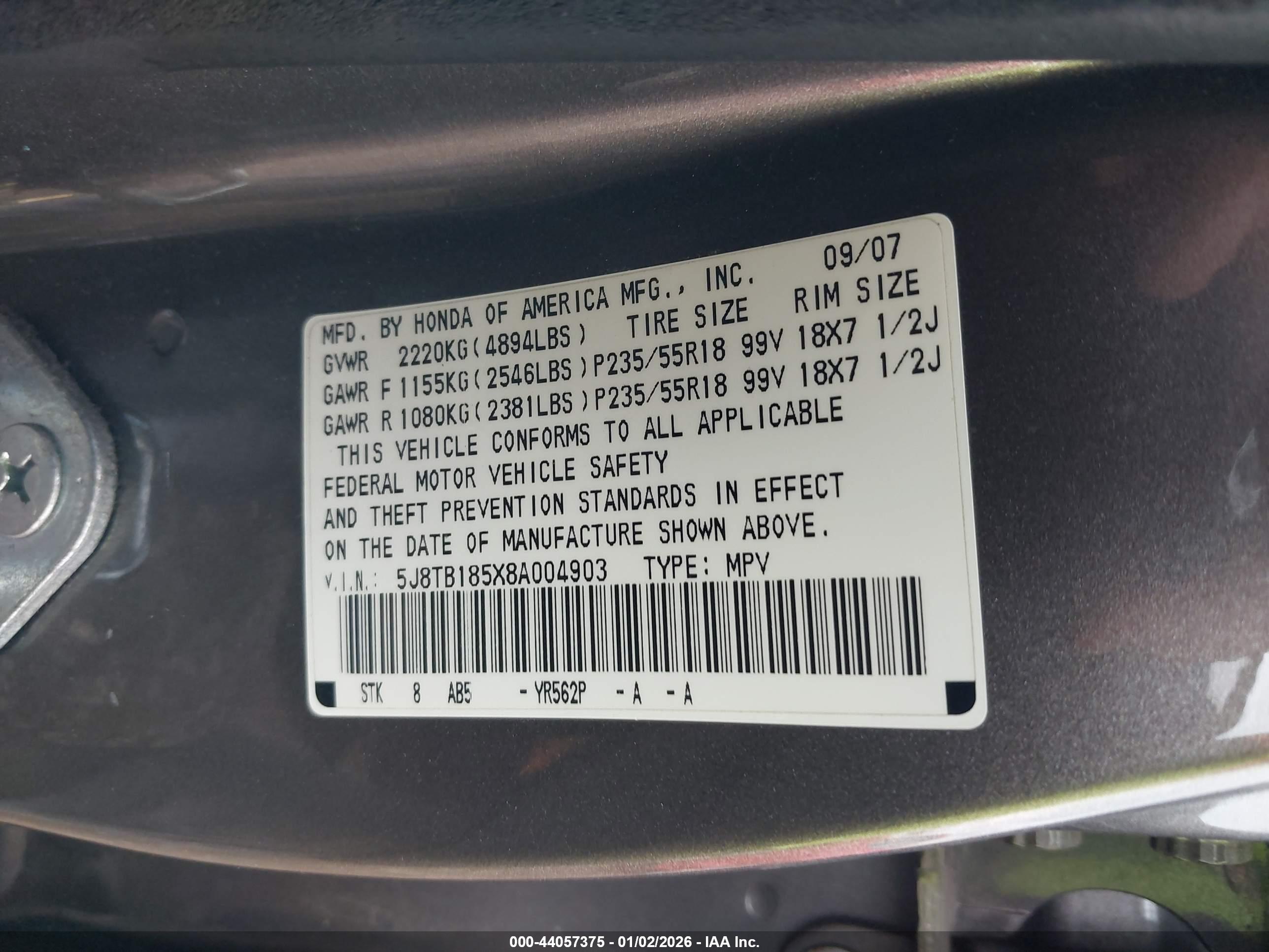 ACURA RDX image 9