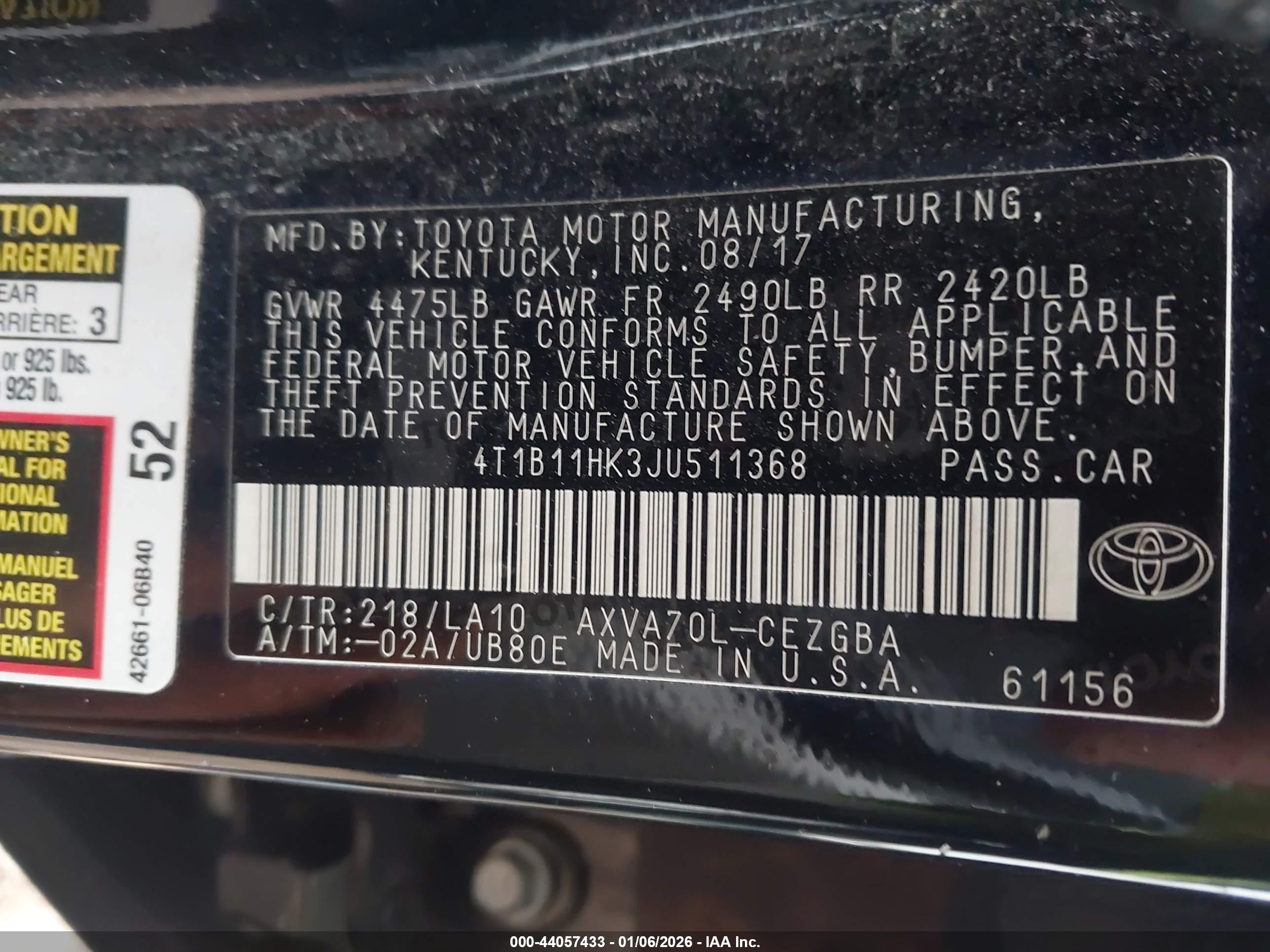 TOYOTA CAMRY image 9