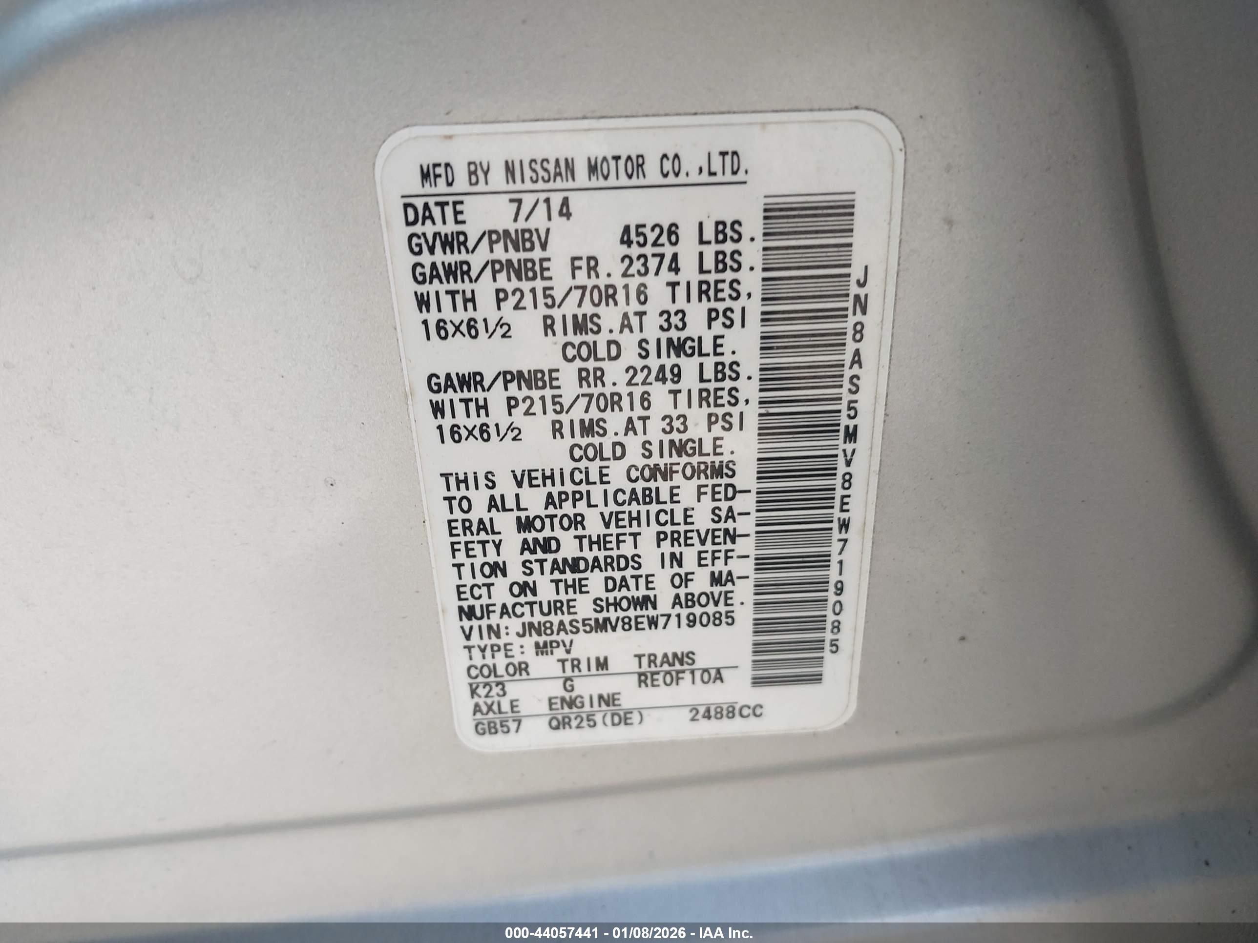 NISSAN ROGUE image 9