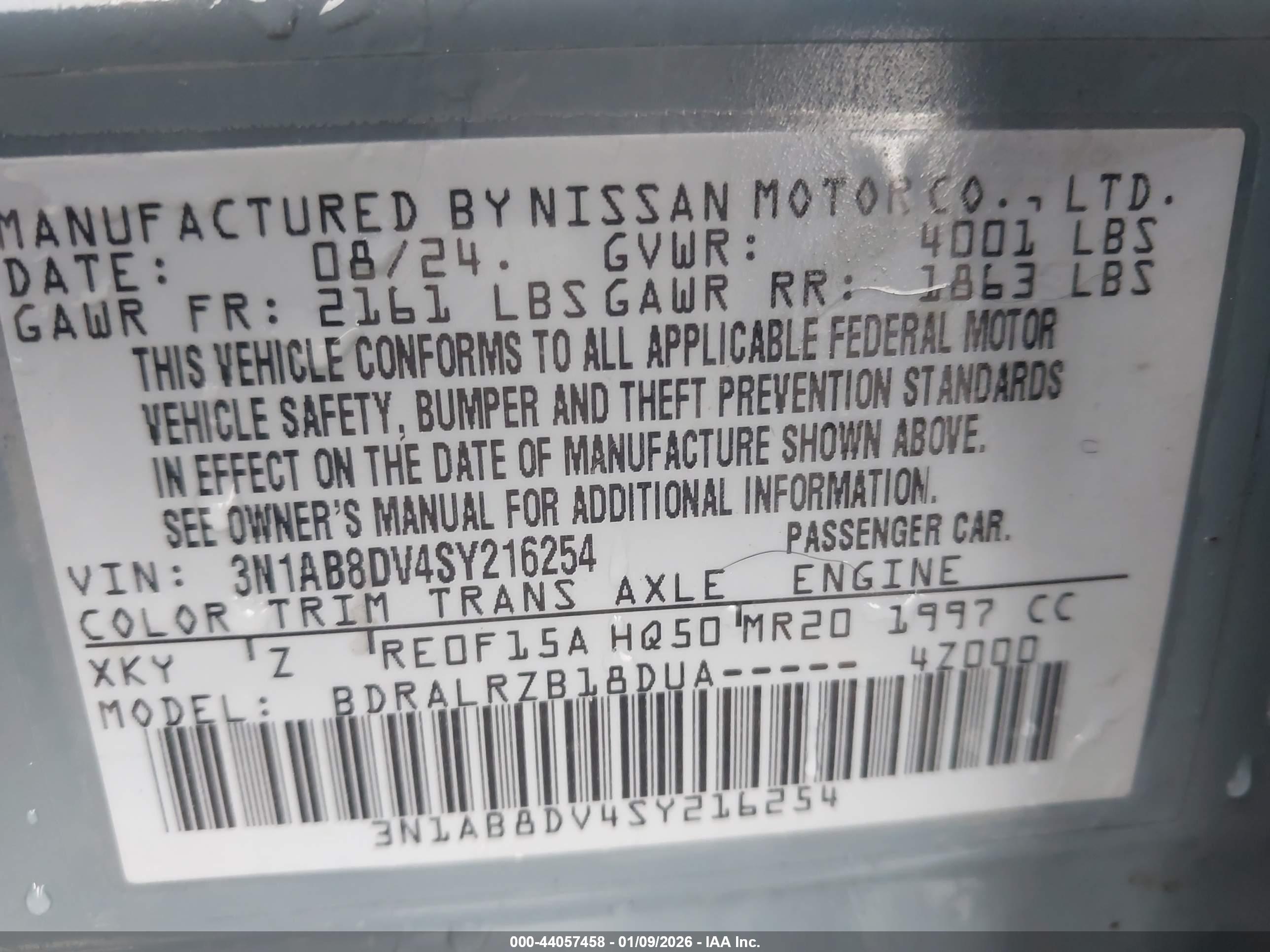 NISSAN SENTRA image 9