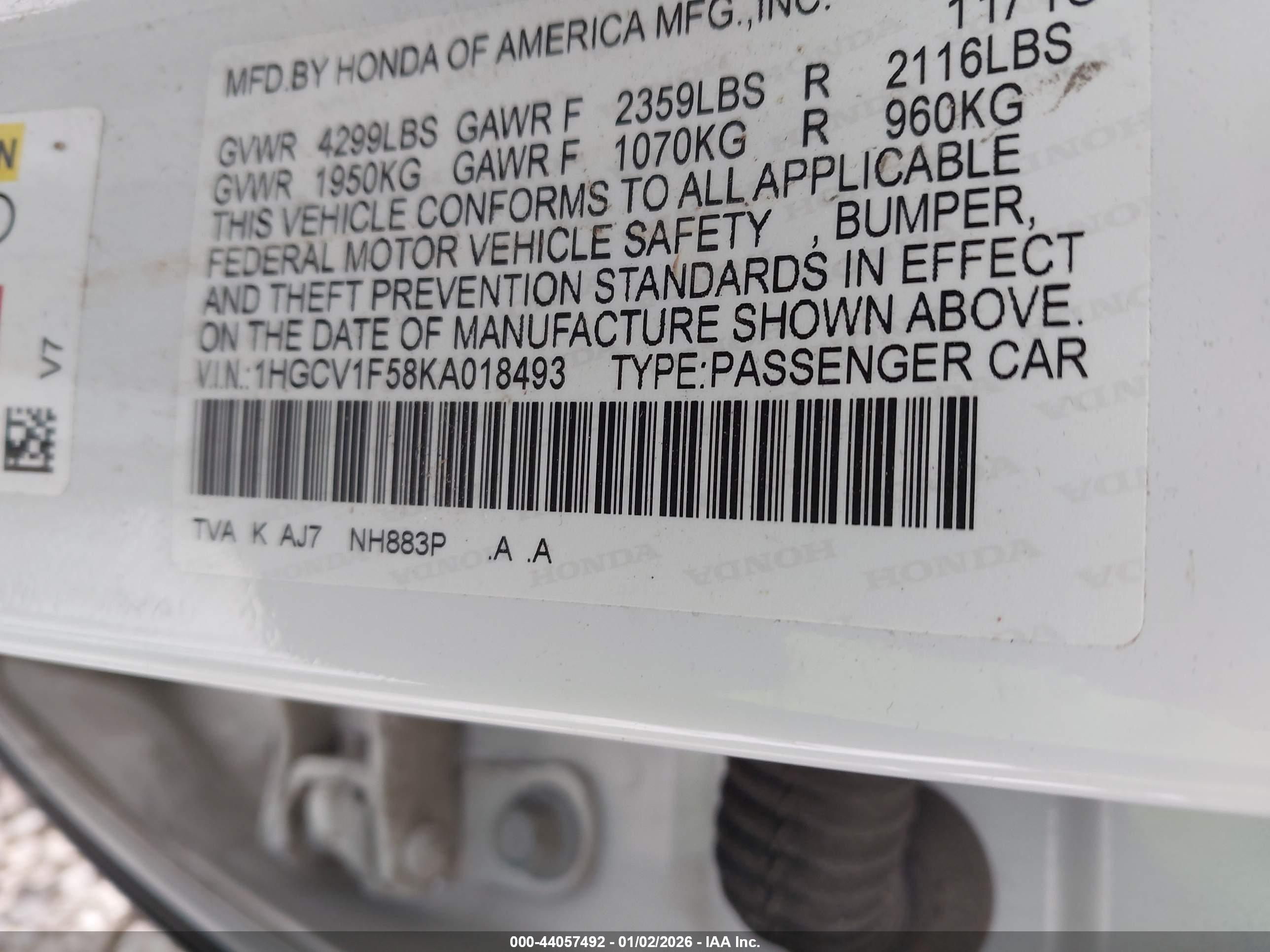 HONDA ACCORD image 9