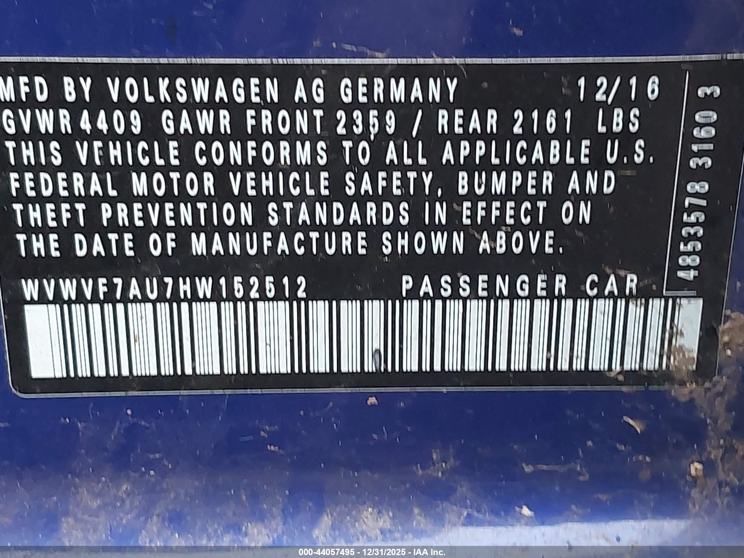 VOLKSWAGEN GOLF image 9