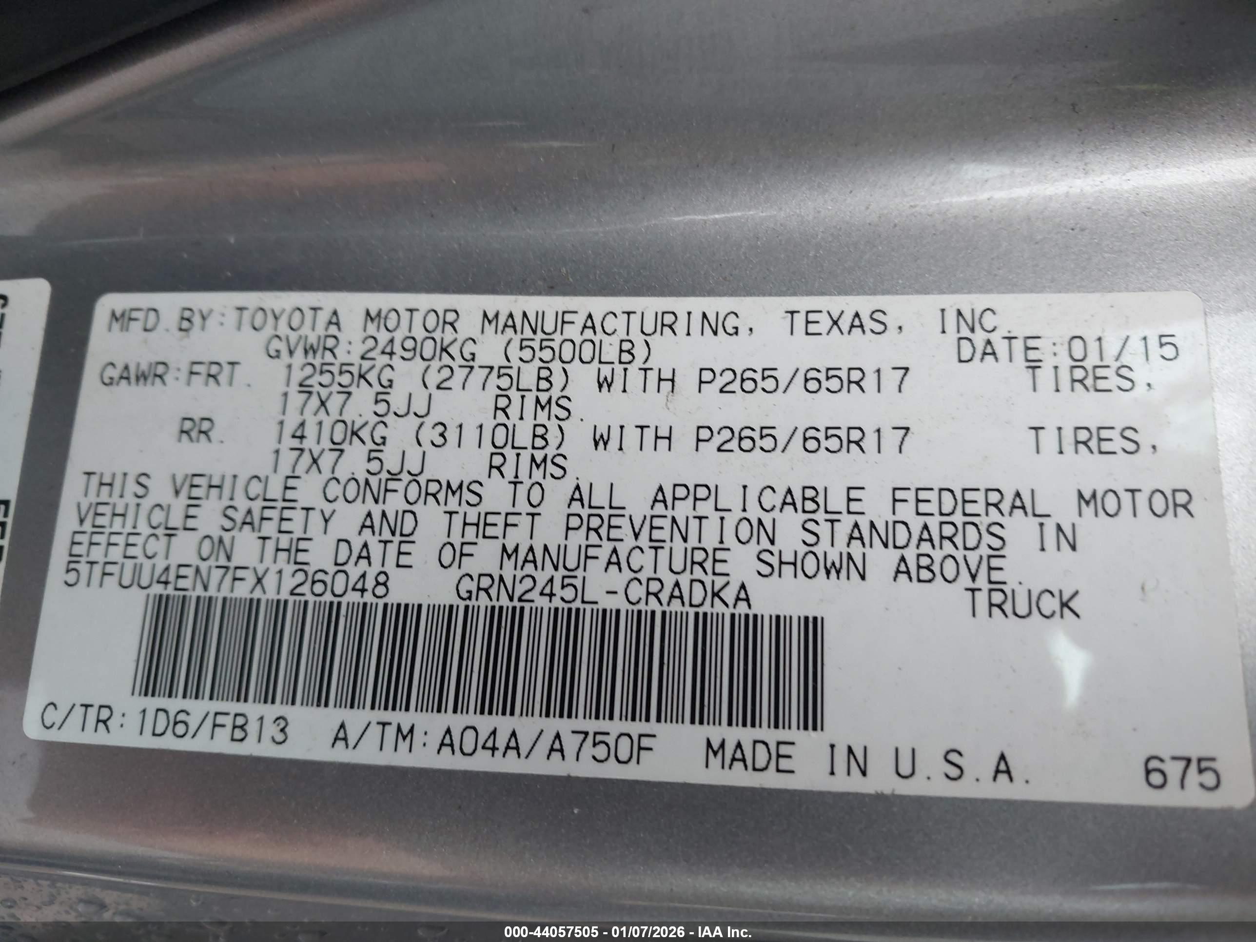 TOYOTA TACOMA image 9