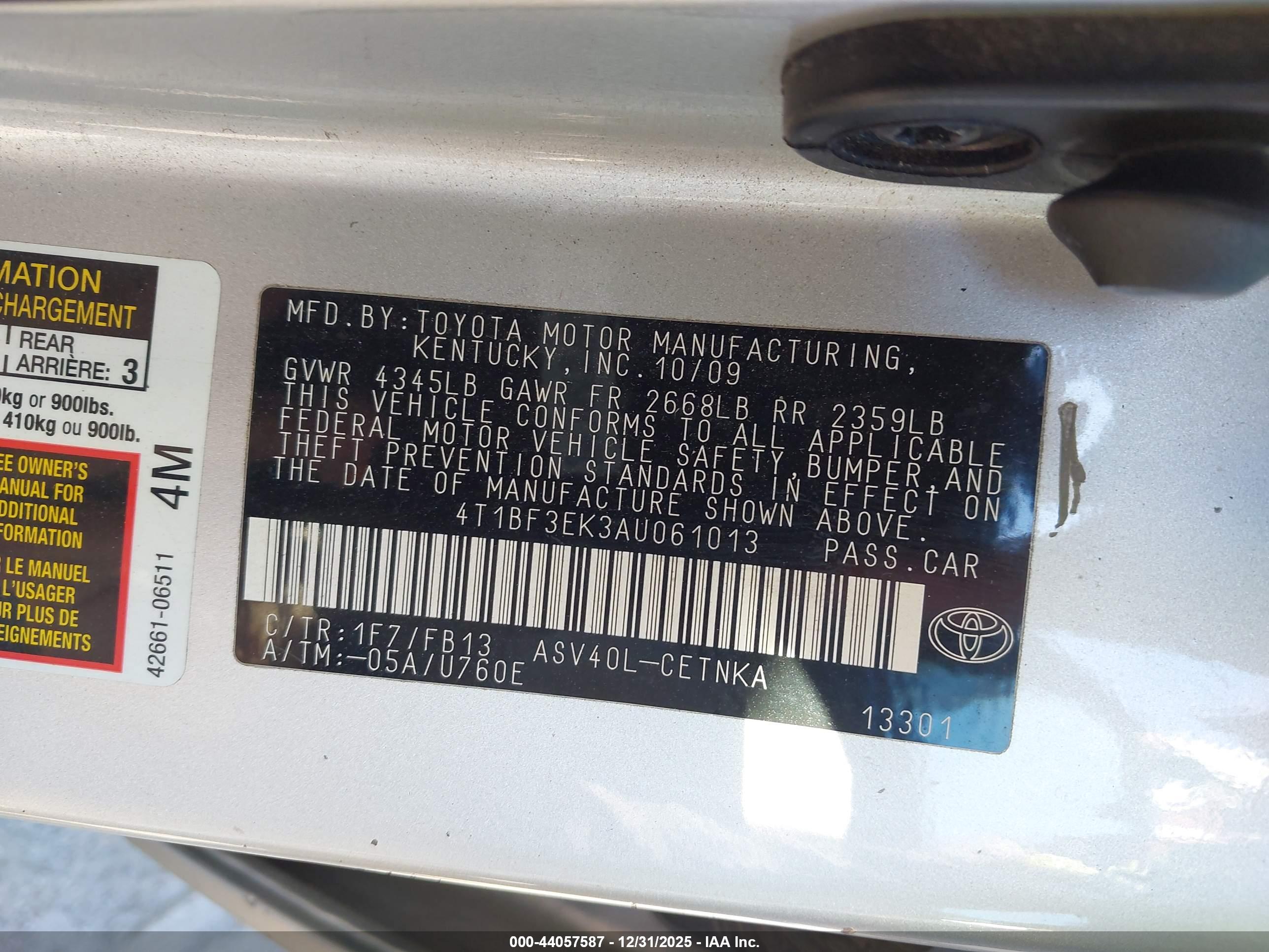 TOYOTA CAMRY image 9