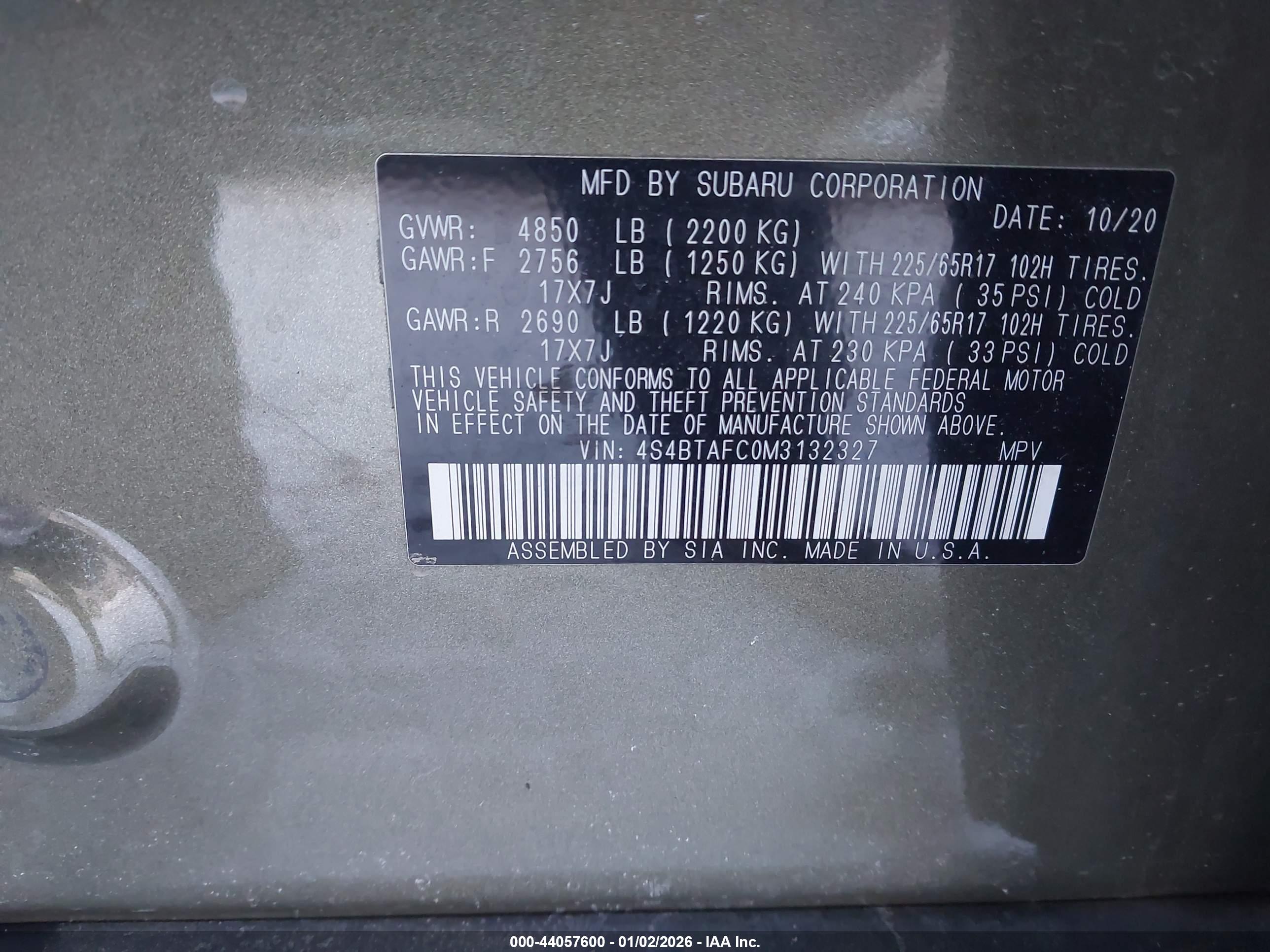 SUBARU OUTBACK image 9