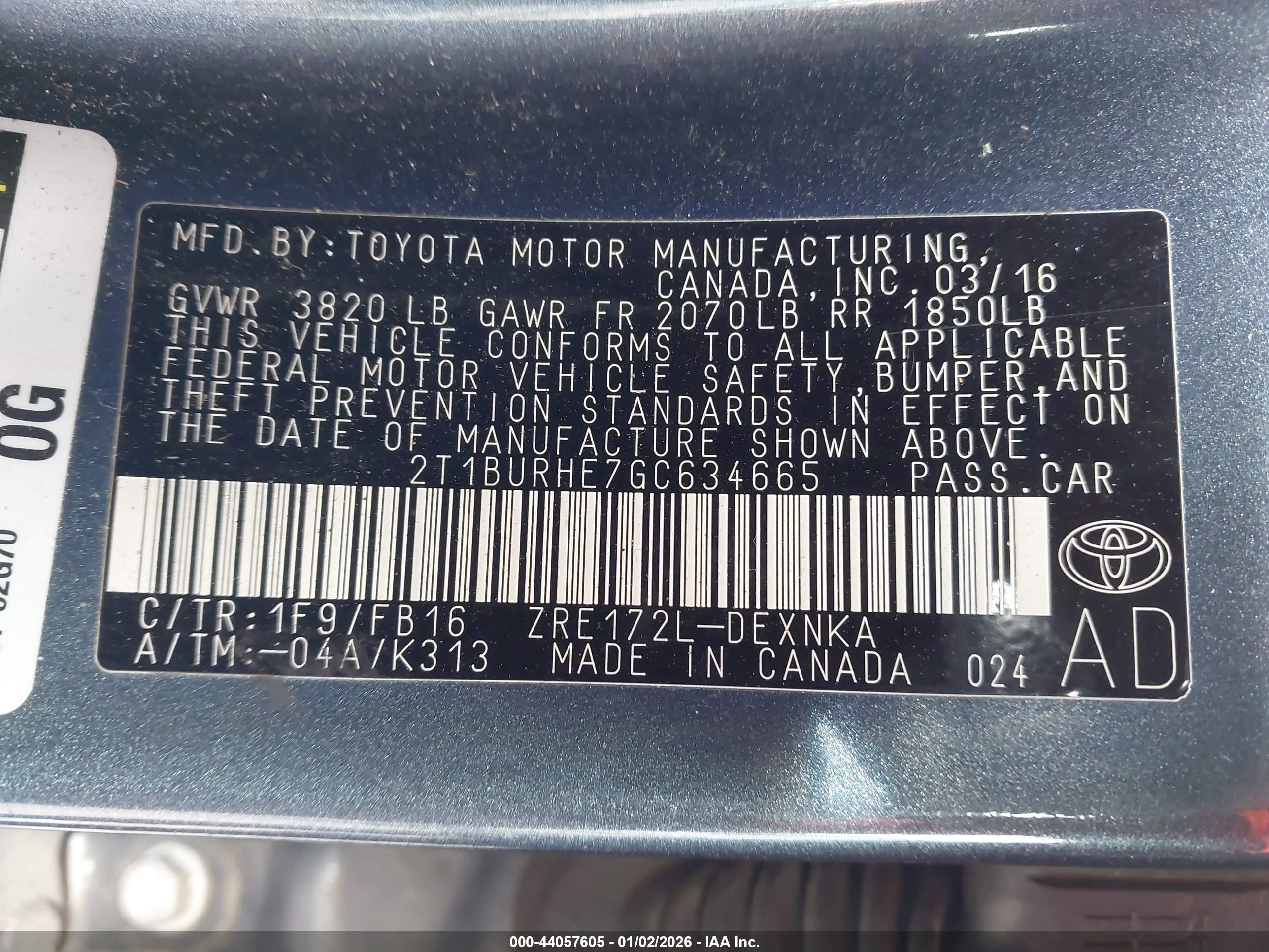TOYOTA COROLLA image 9