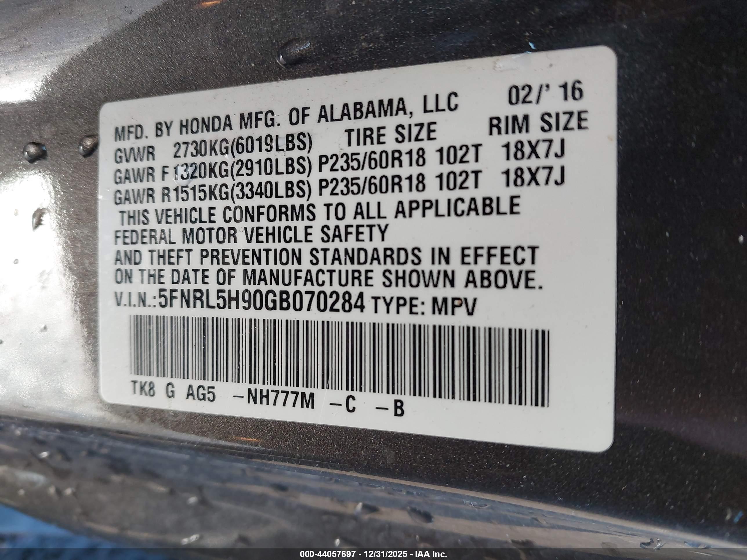HONDA ODYSSEY image 9