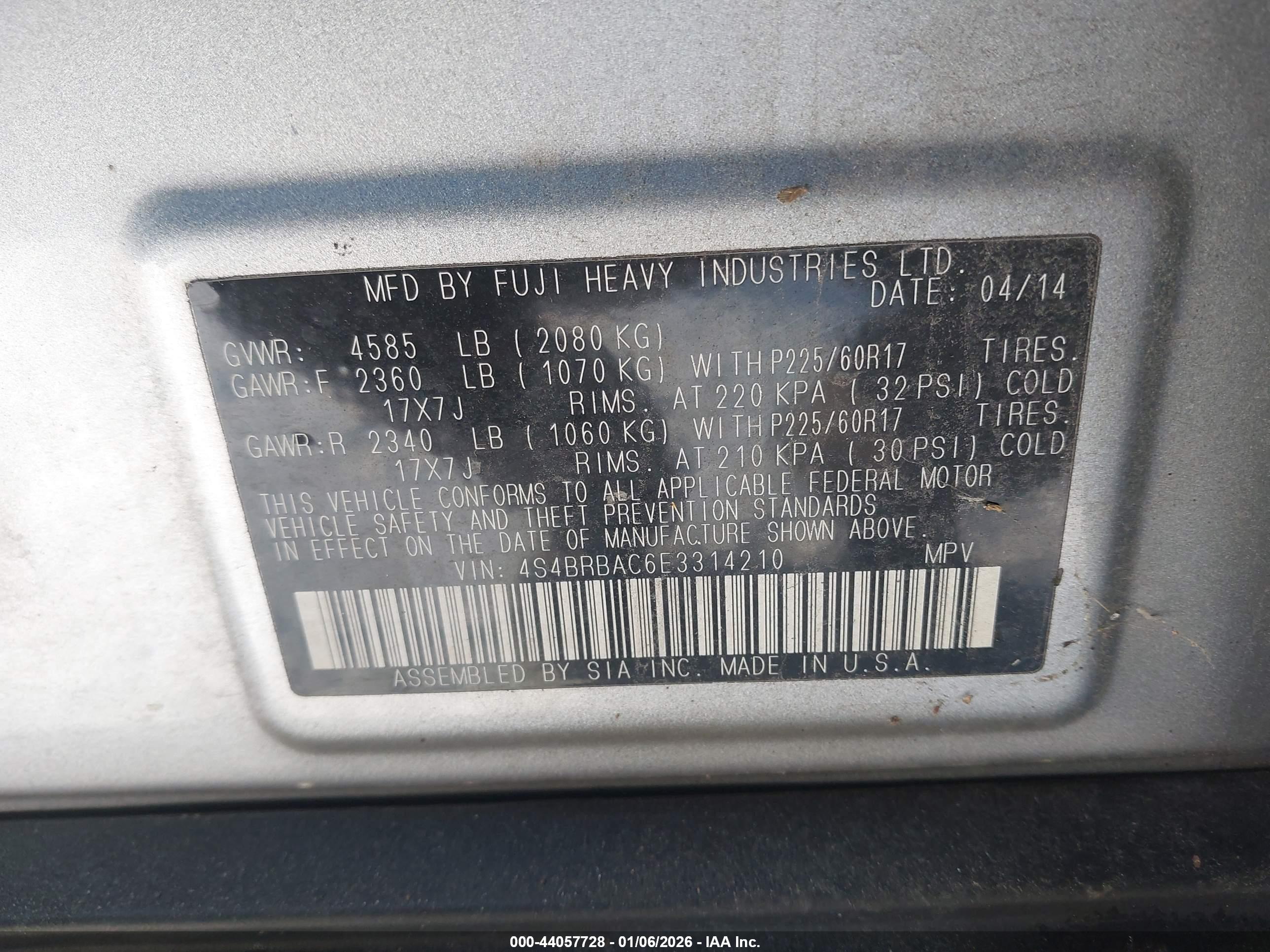 SUBARU OUTBACK image 9