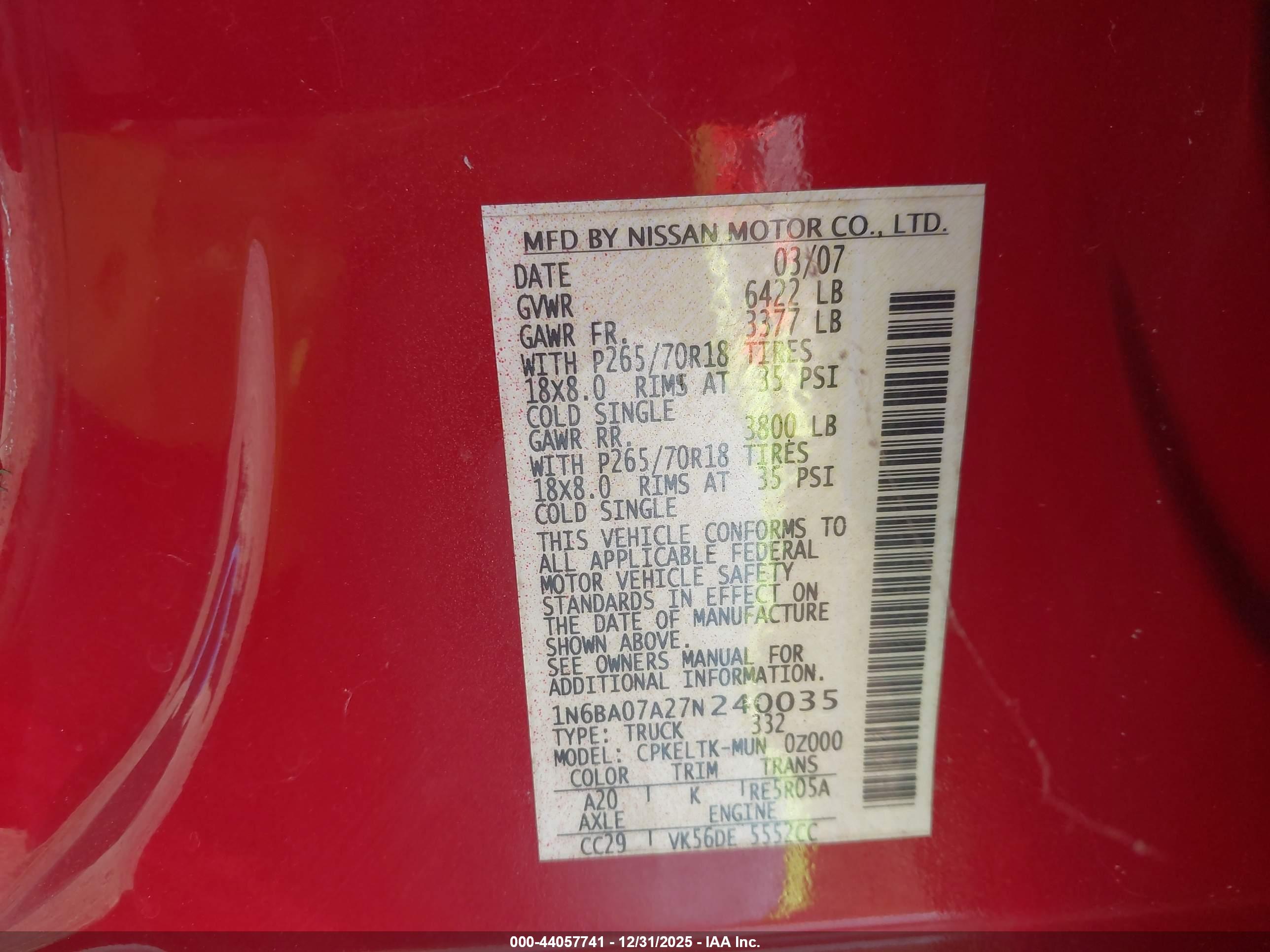 NISSAN TITAN image 9