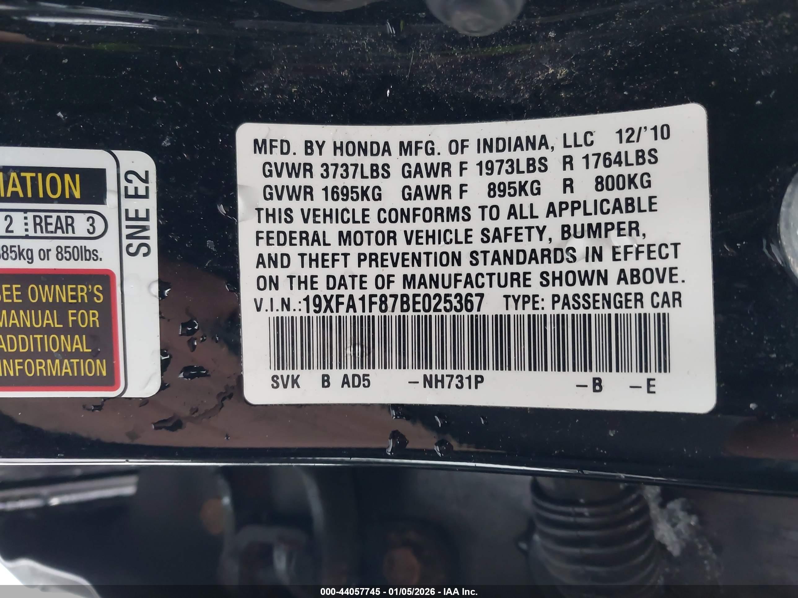 HONDA CIVIC image 9