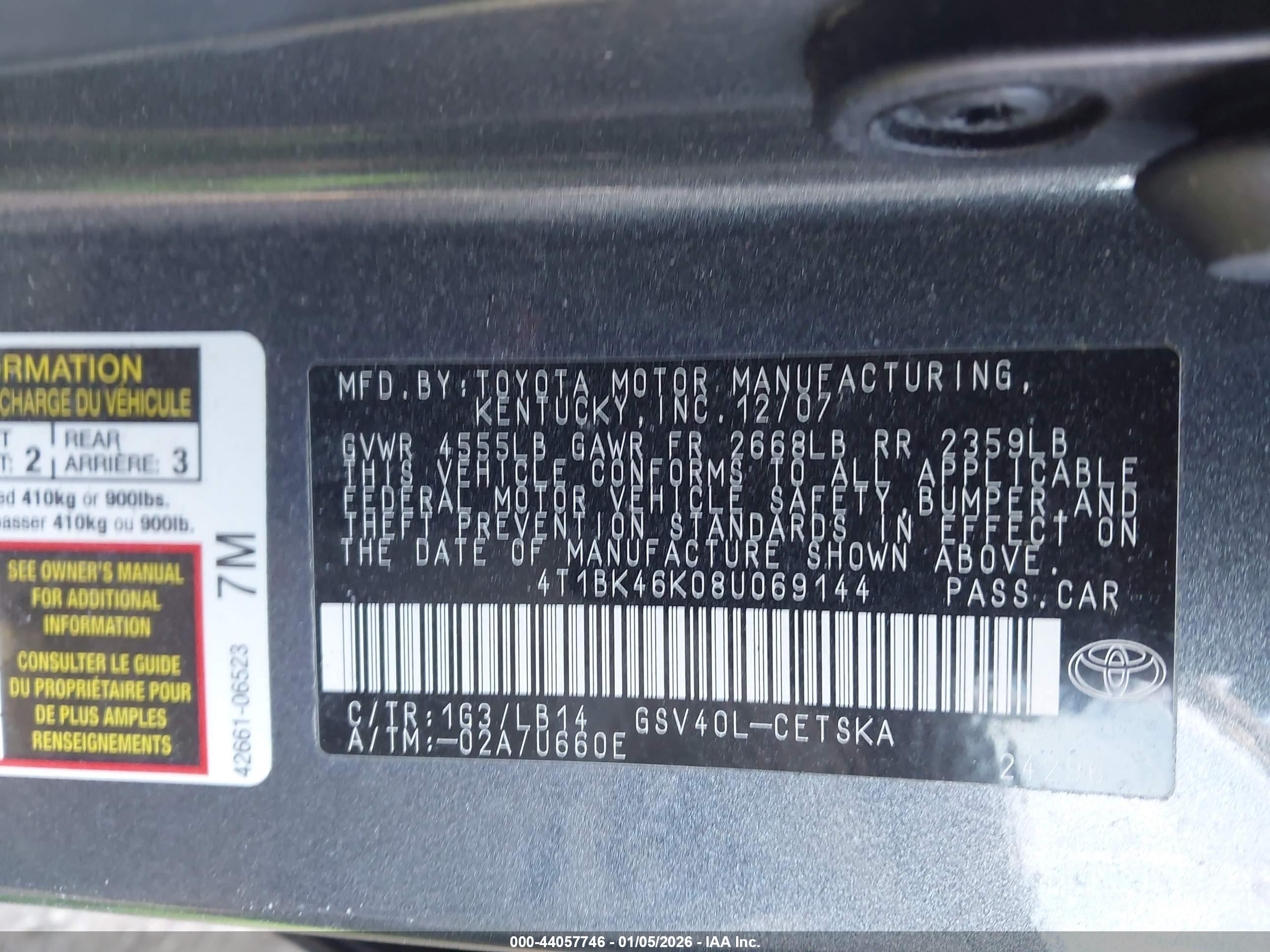 TOYOTA CAMRY image 9