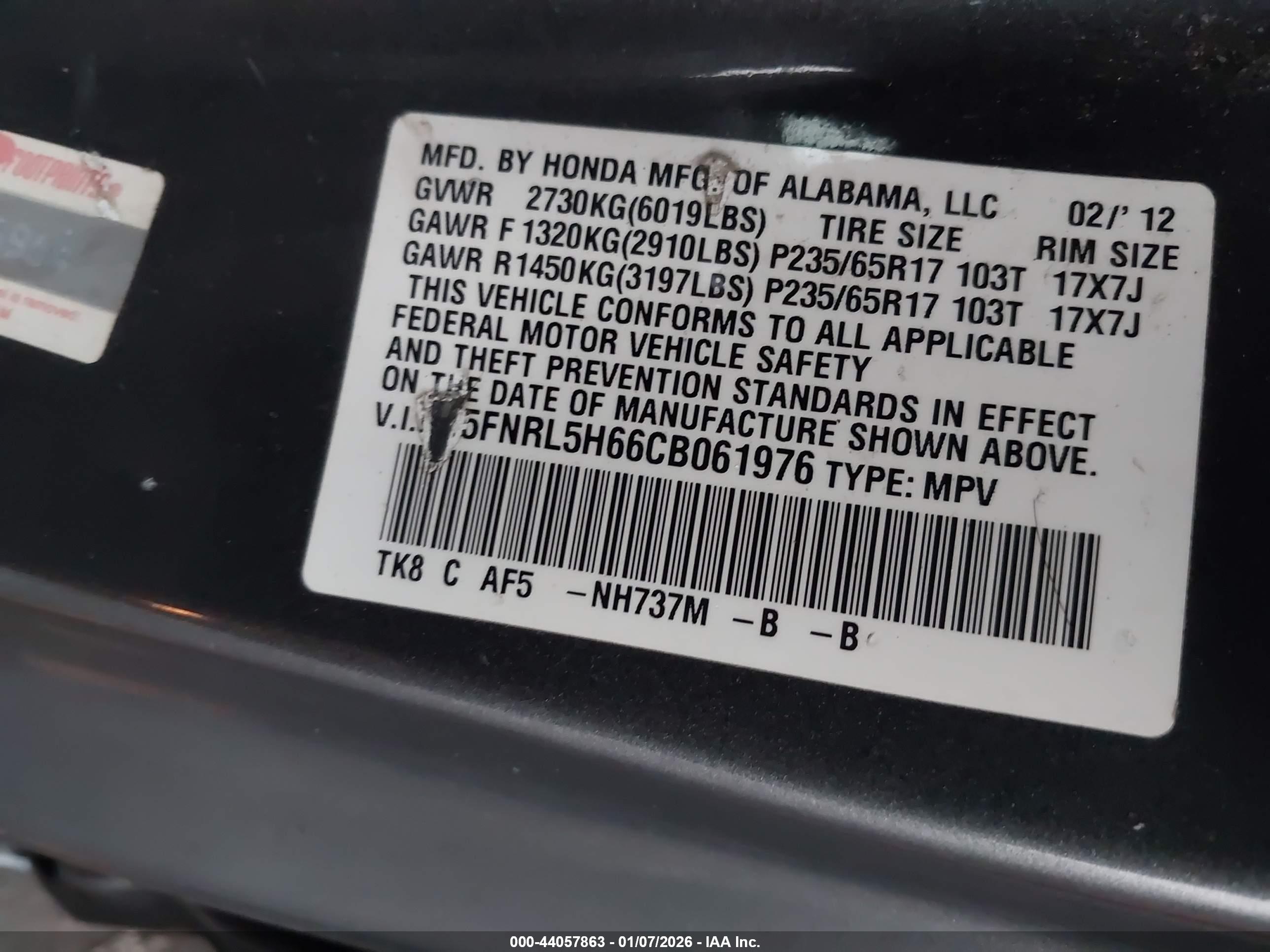 HONDA ODYSSEY image 9