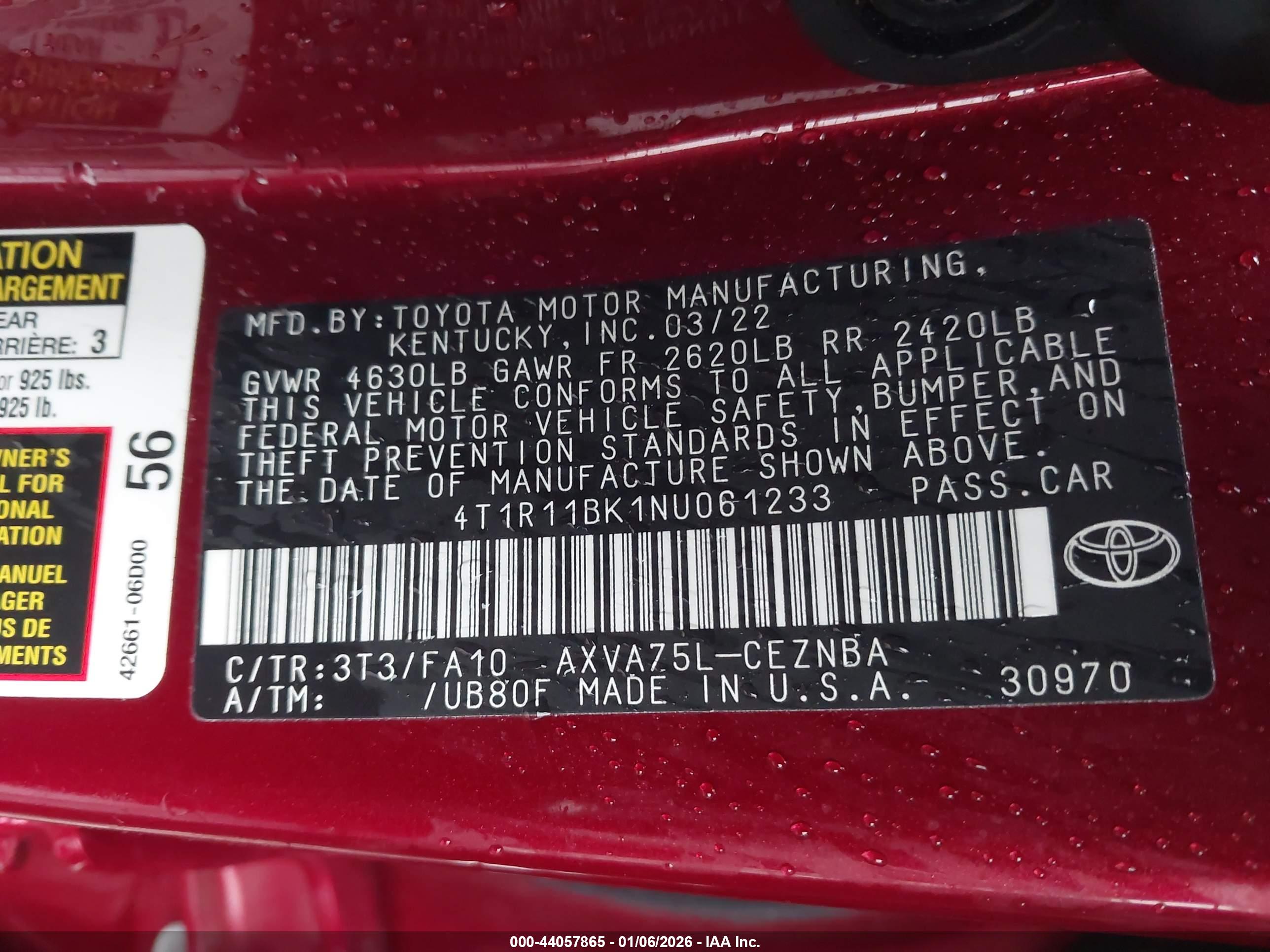 TOYOTA CAMRY image 9