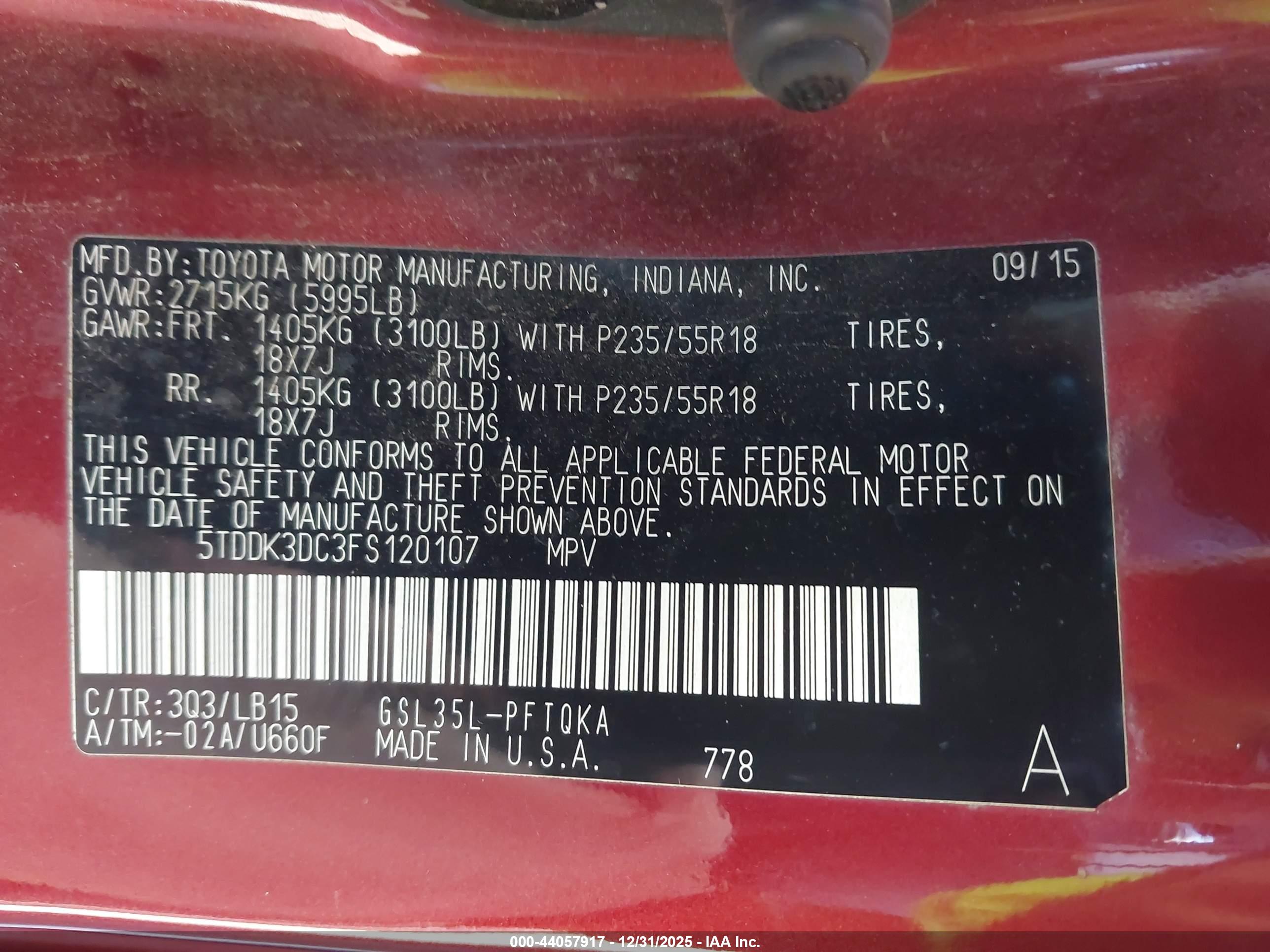 TOYOTA SIENNA image 9