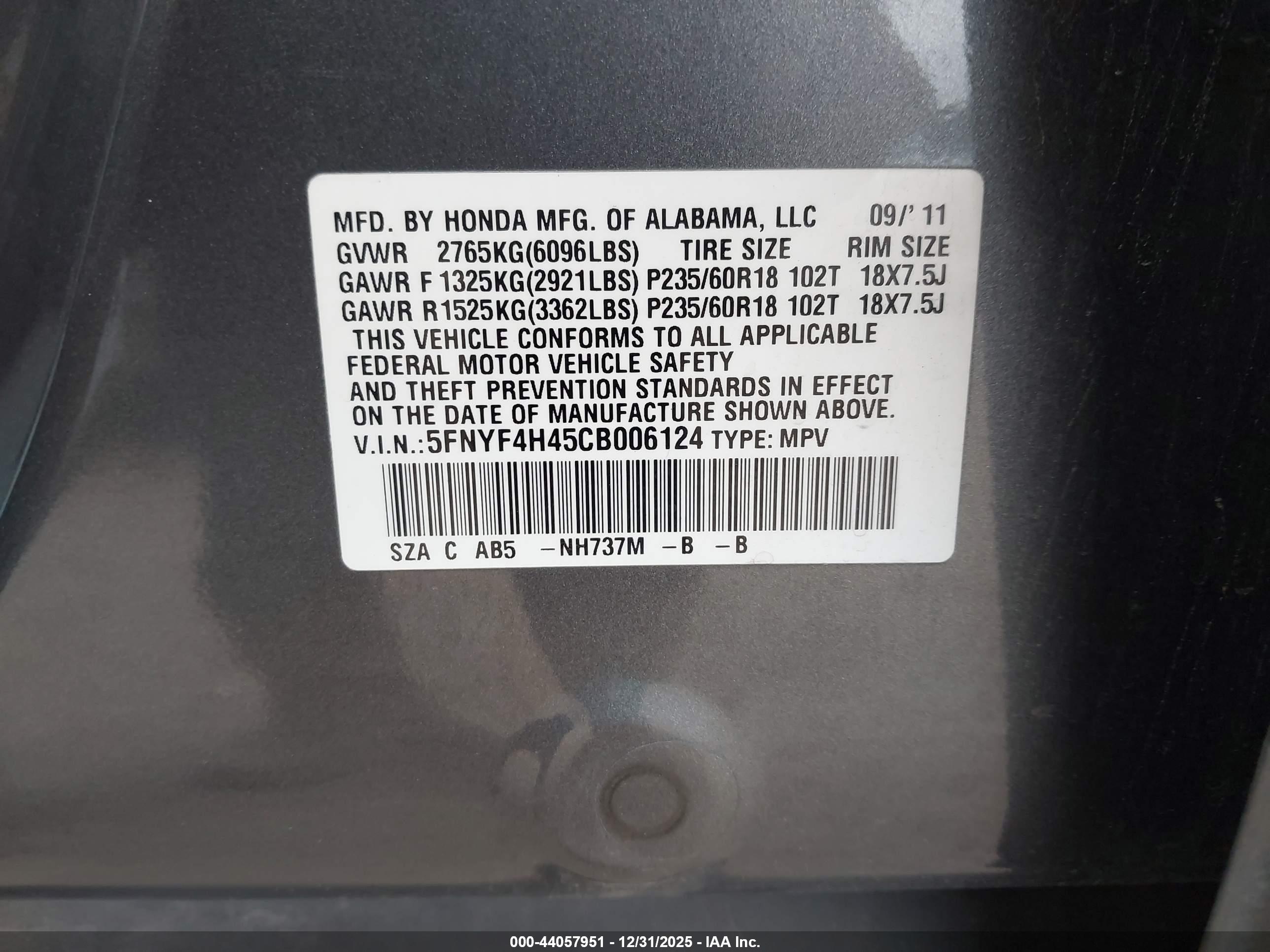 HONDA PILOT image 9