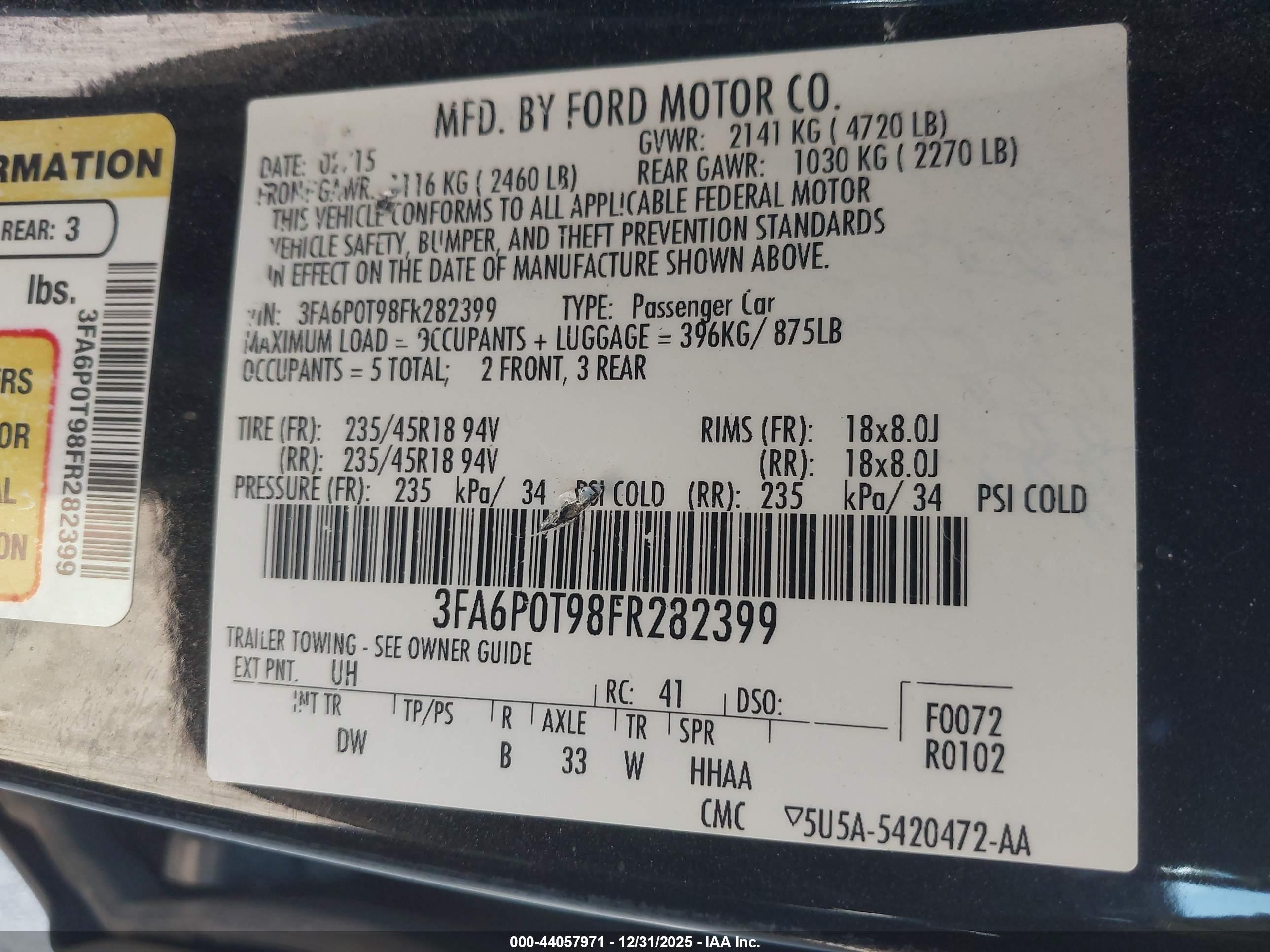 FORD FUSION image 9