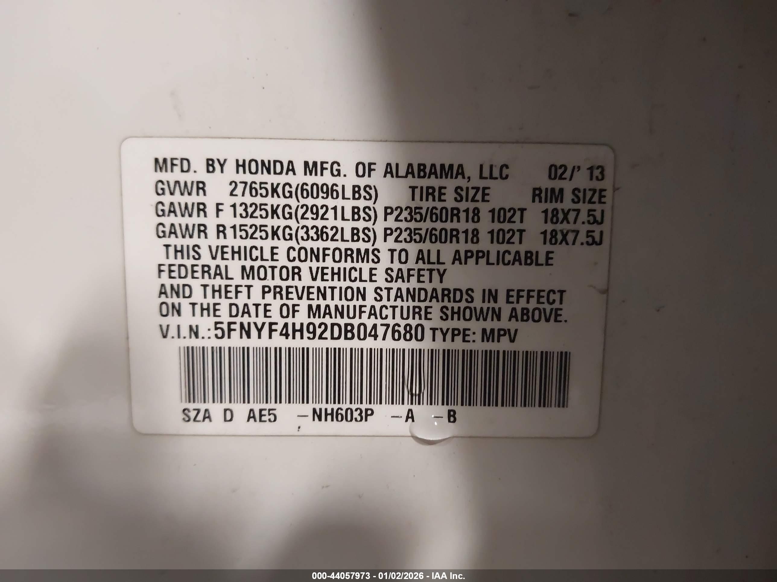 HONDA PILOT image 9