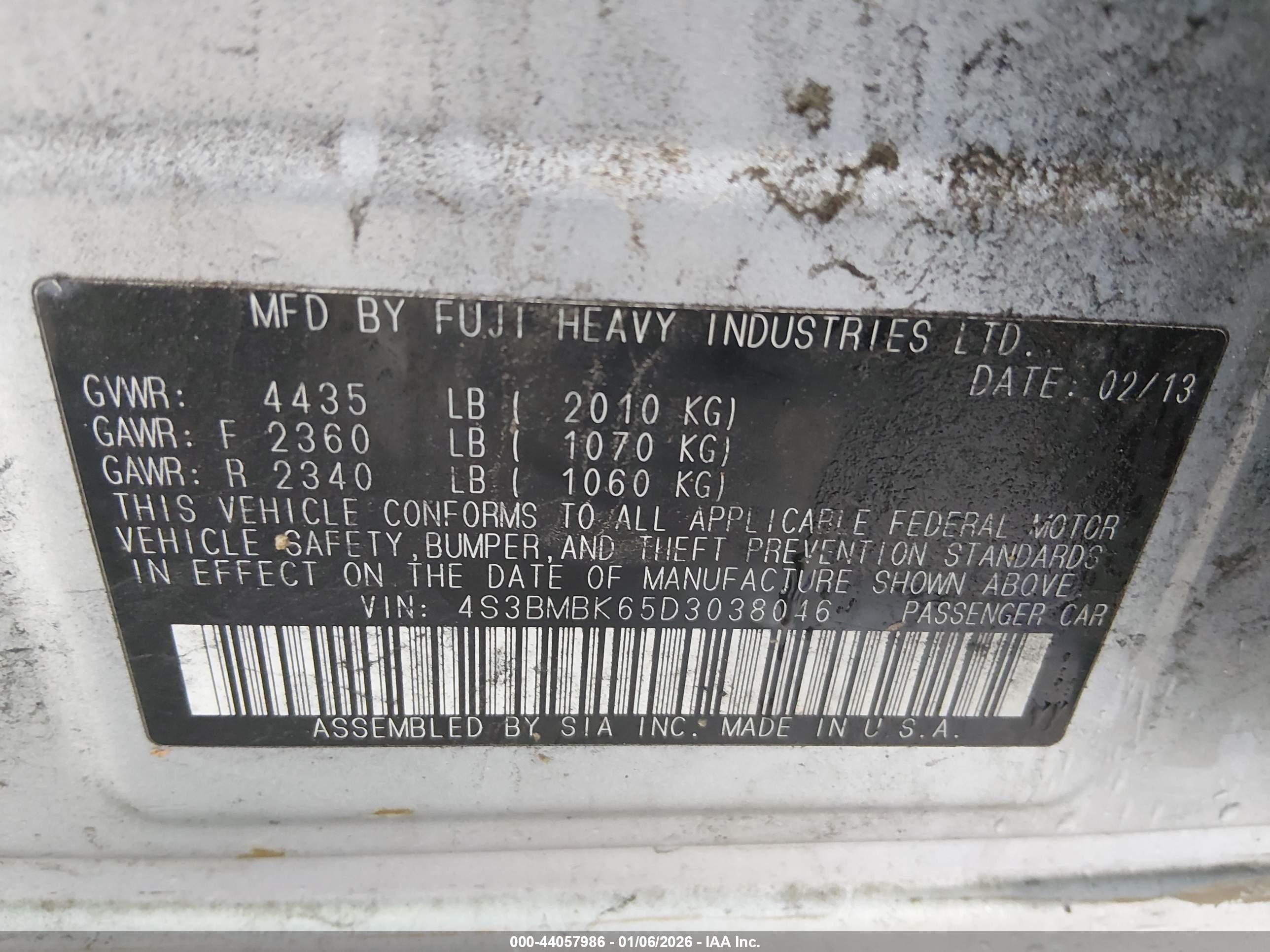 SUBARU LEGACY image 9