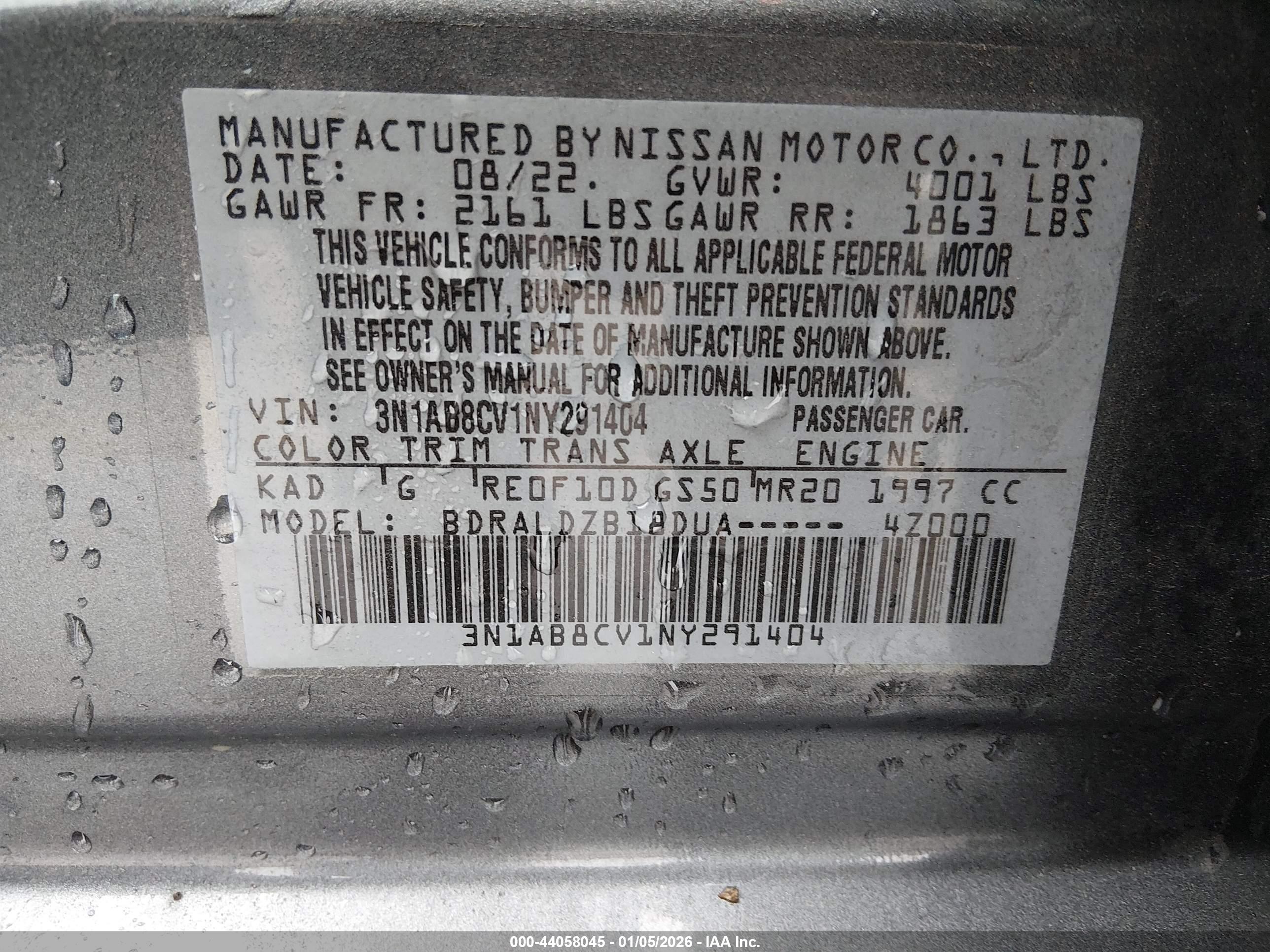 NISSAN SENTRA image 9