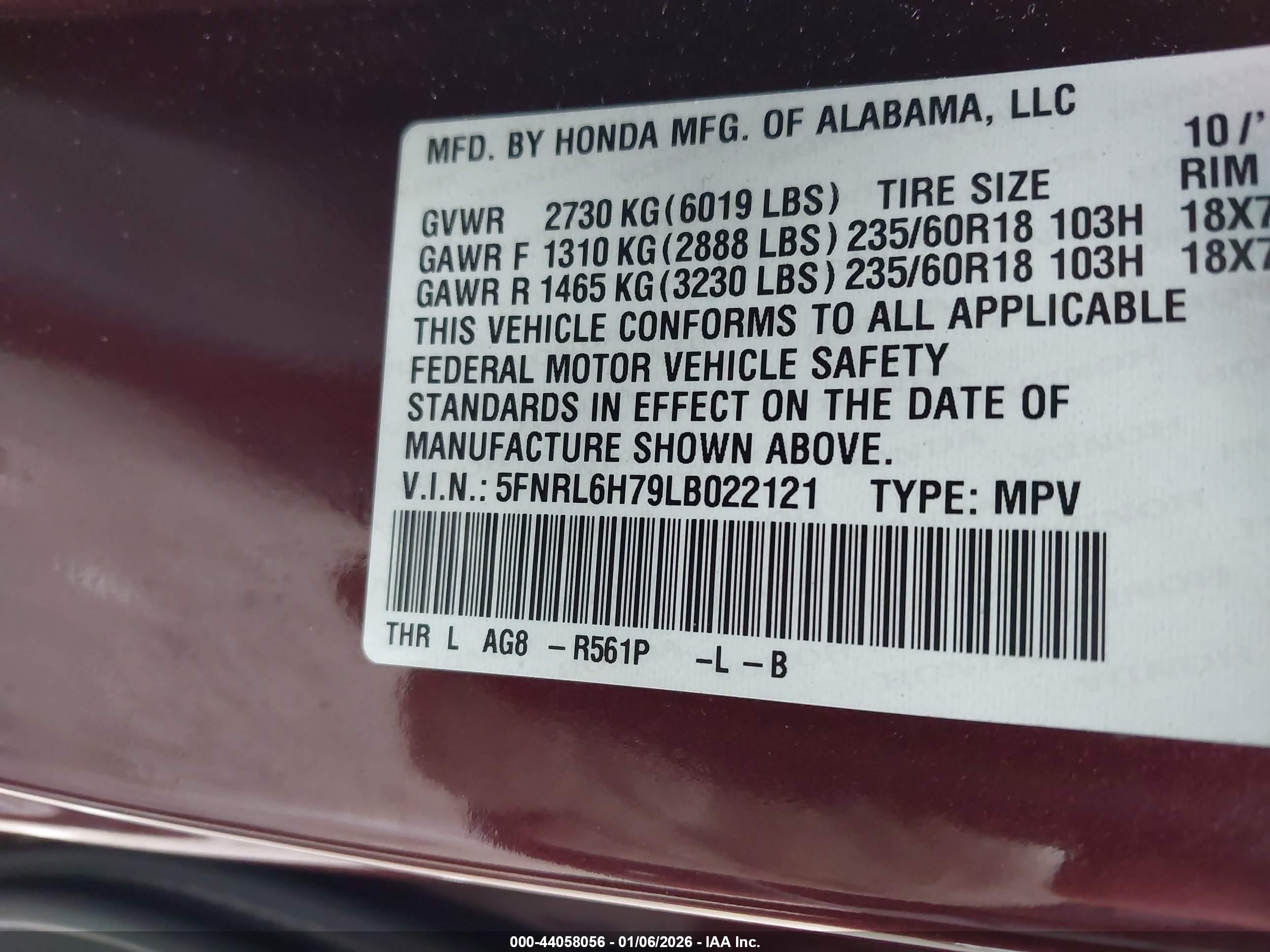 HONDA ODYSSEY image 9