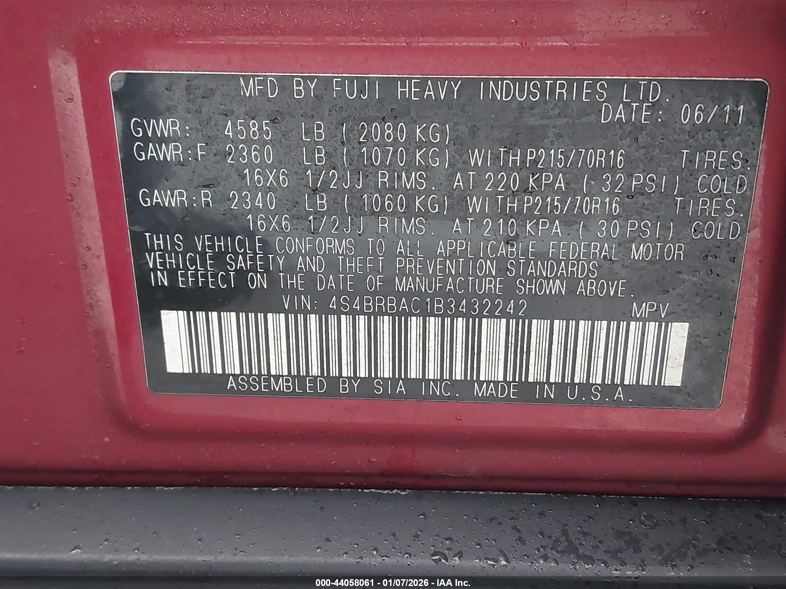 SUBARU OUTBACK image 9