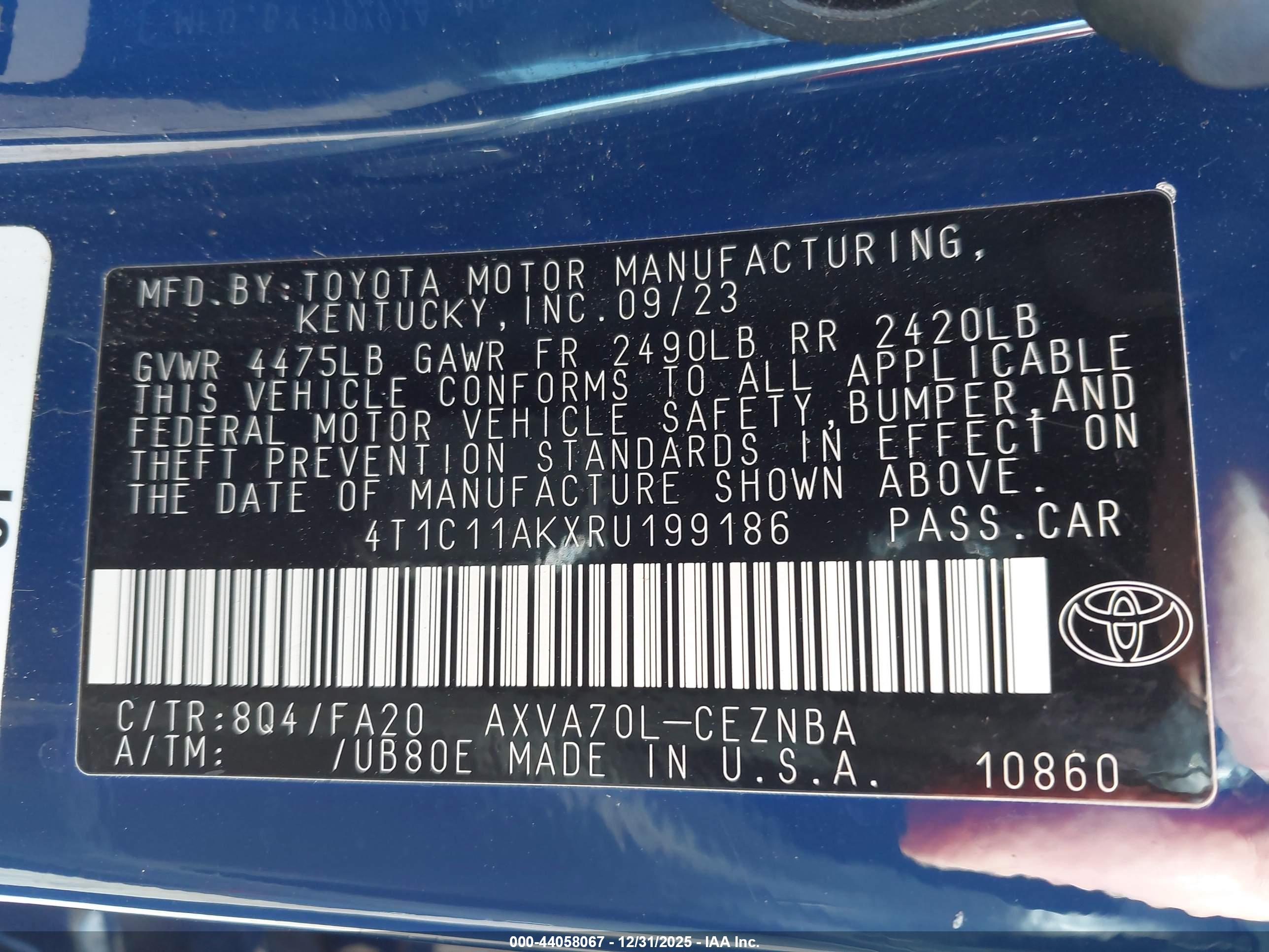 TOYOTA CAMRY image 9