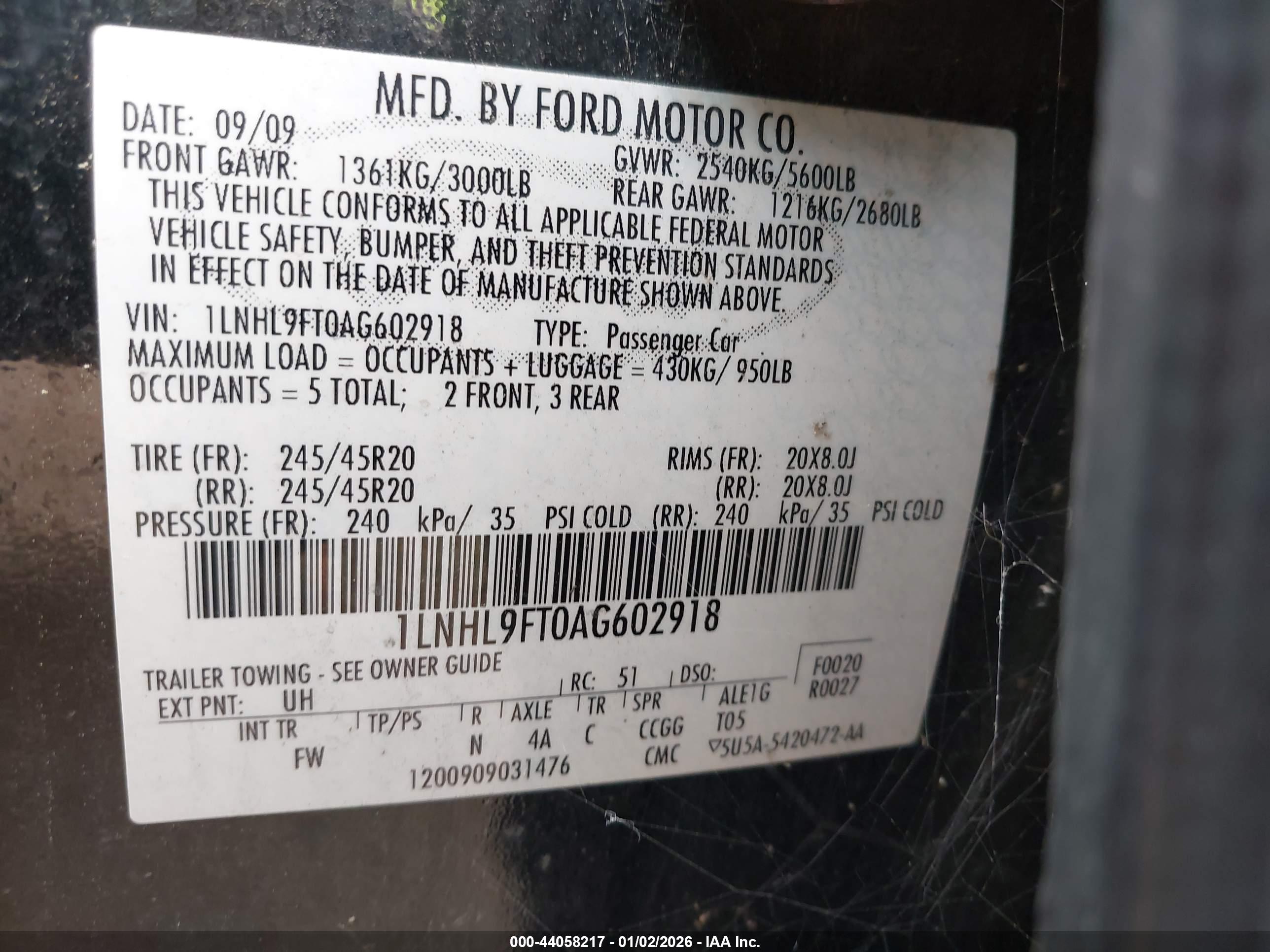 LINCOLN MKS image 9