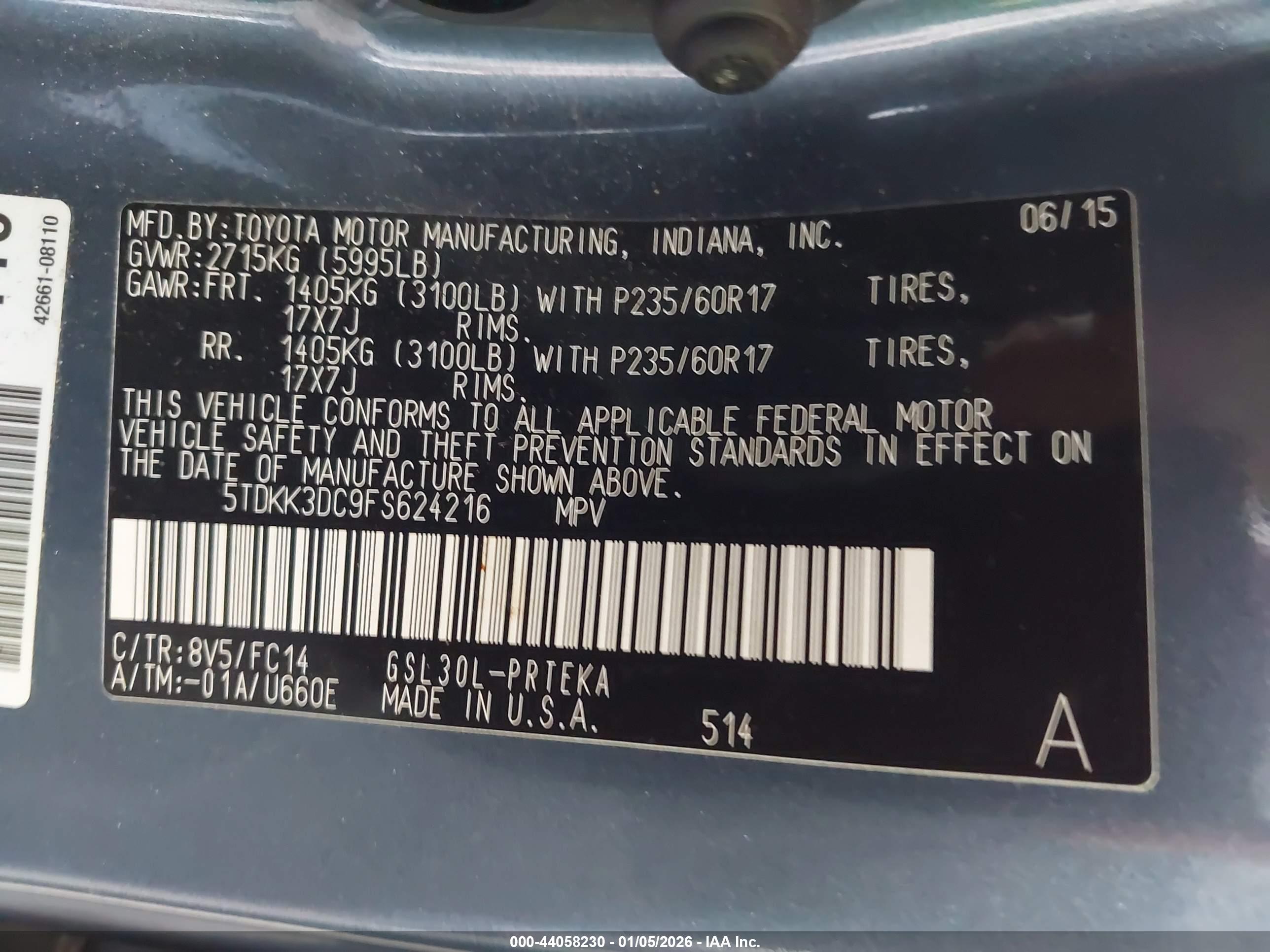 TOYOTA SIENNA image 9