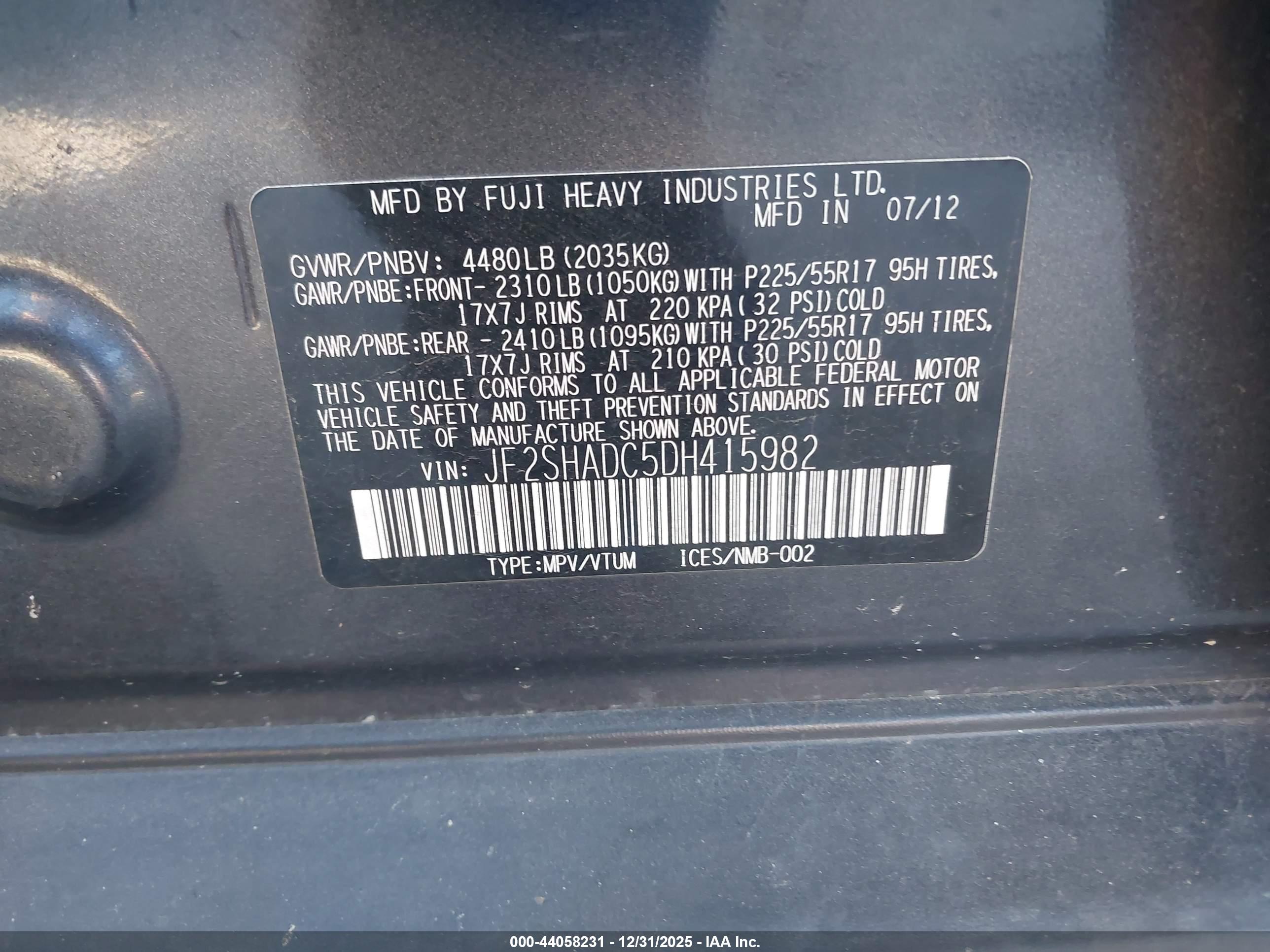 SUBARU FORESTER image 9