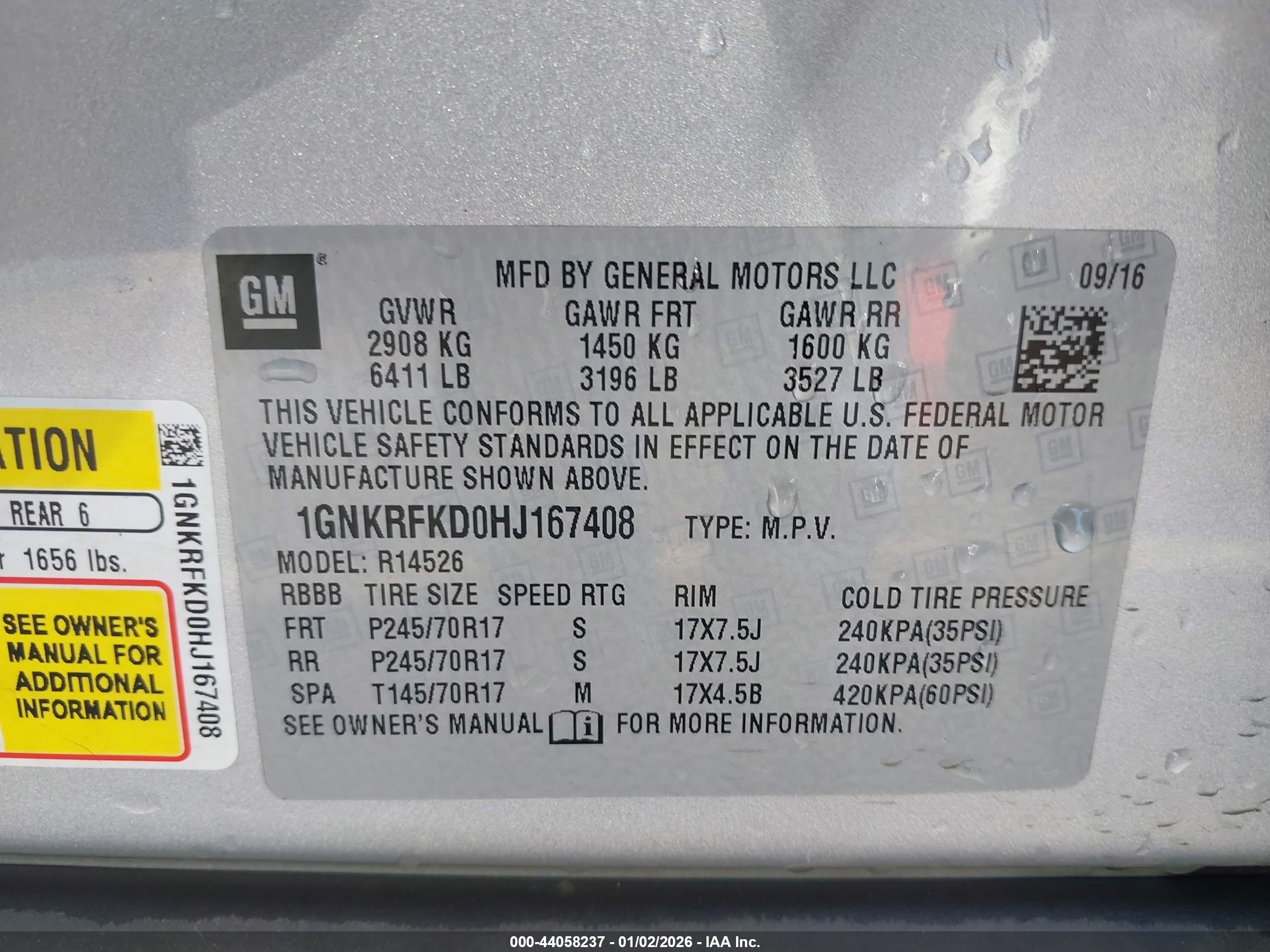 CHEVROLET TRAVERSE image 9
