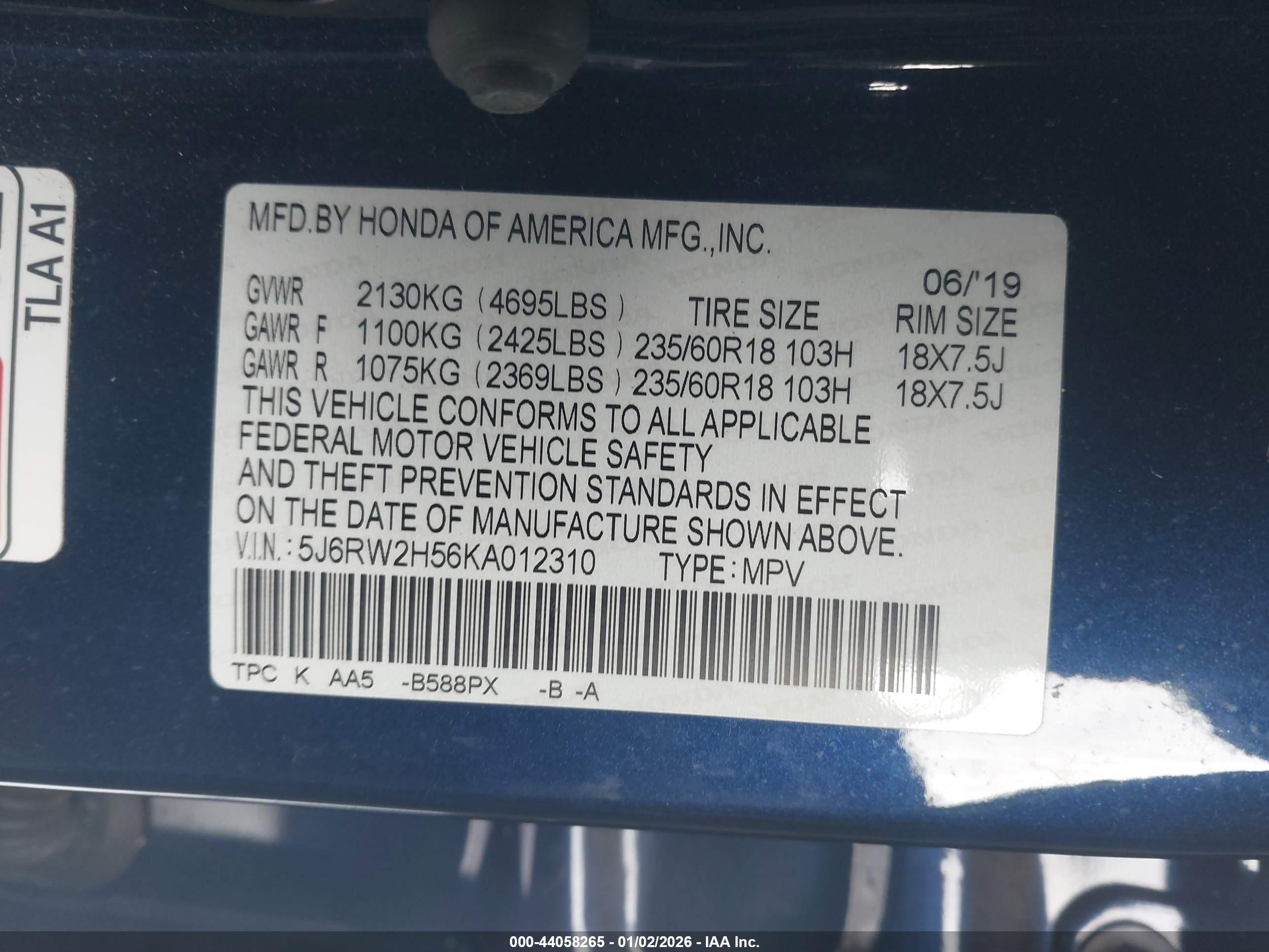 HONDA CR-V image 9