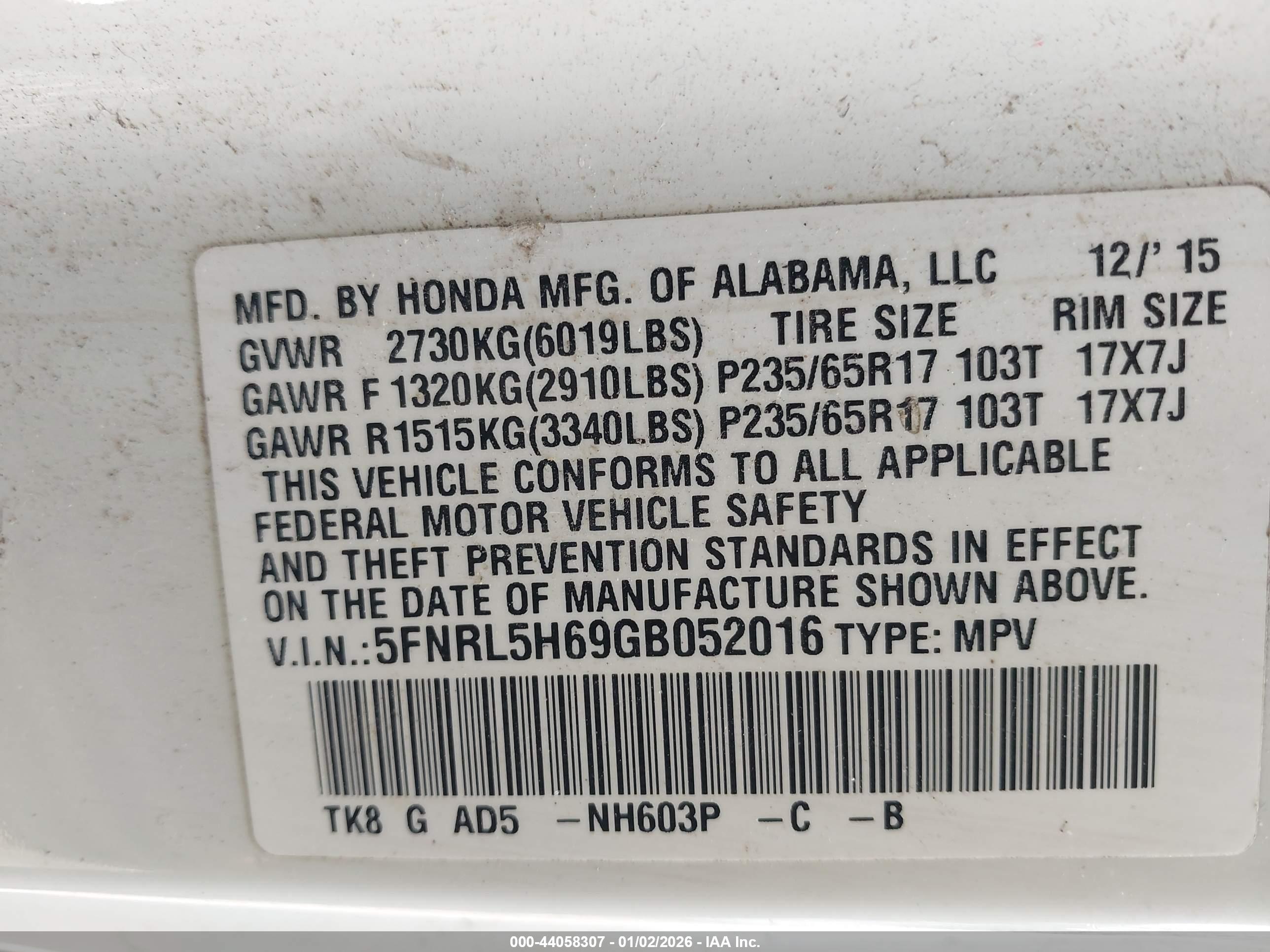 HONDA ODYSSEY image 9