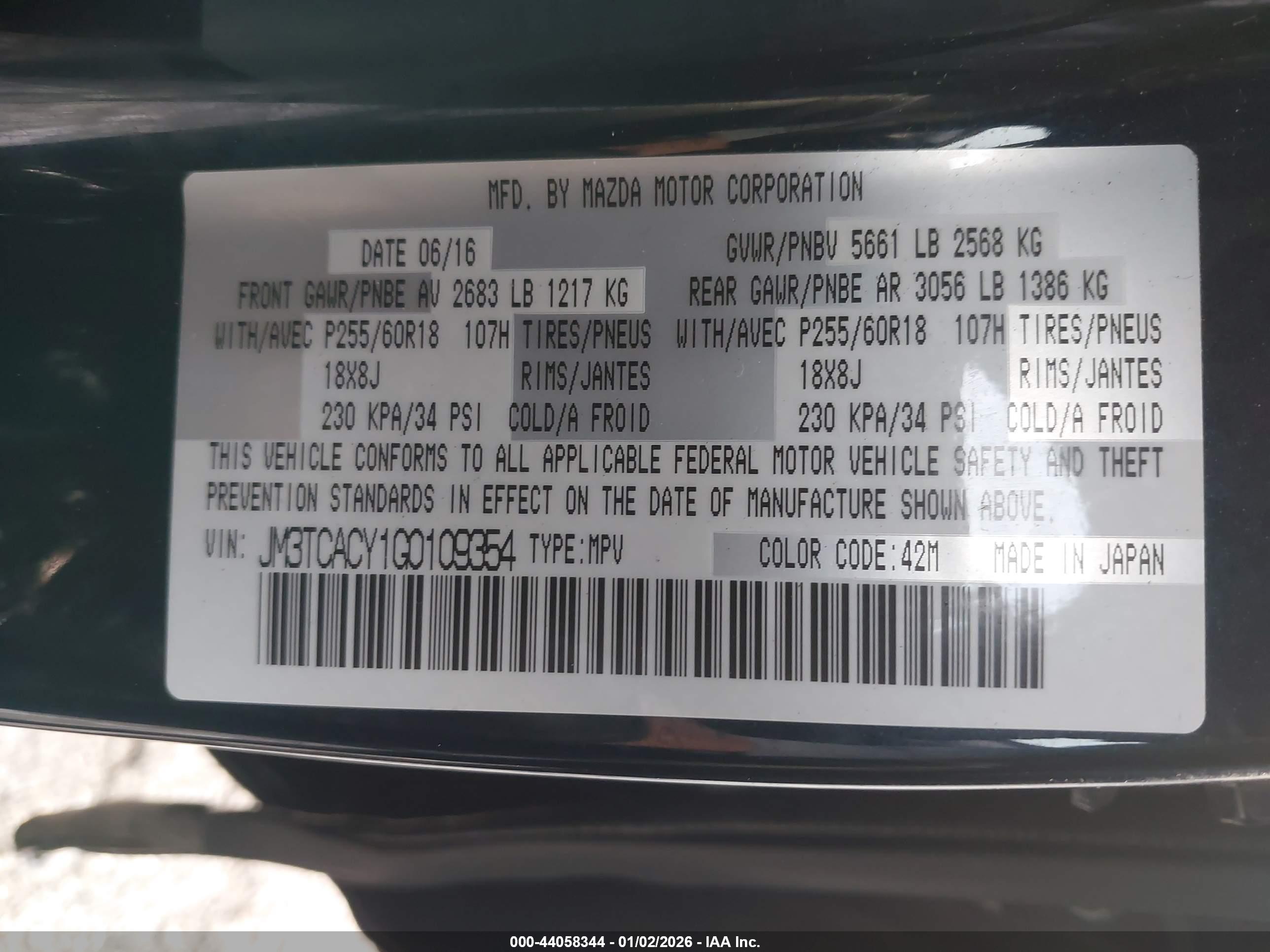 MAZDA CX-9 image 9