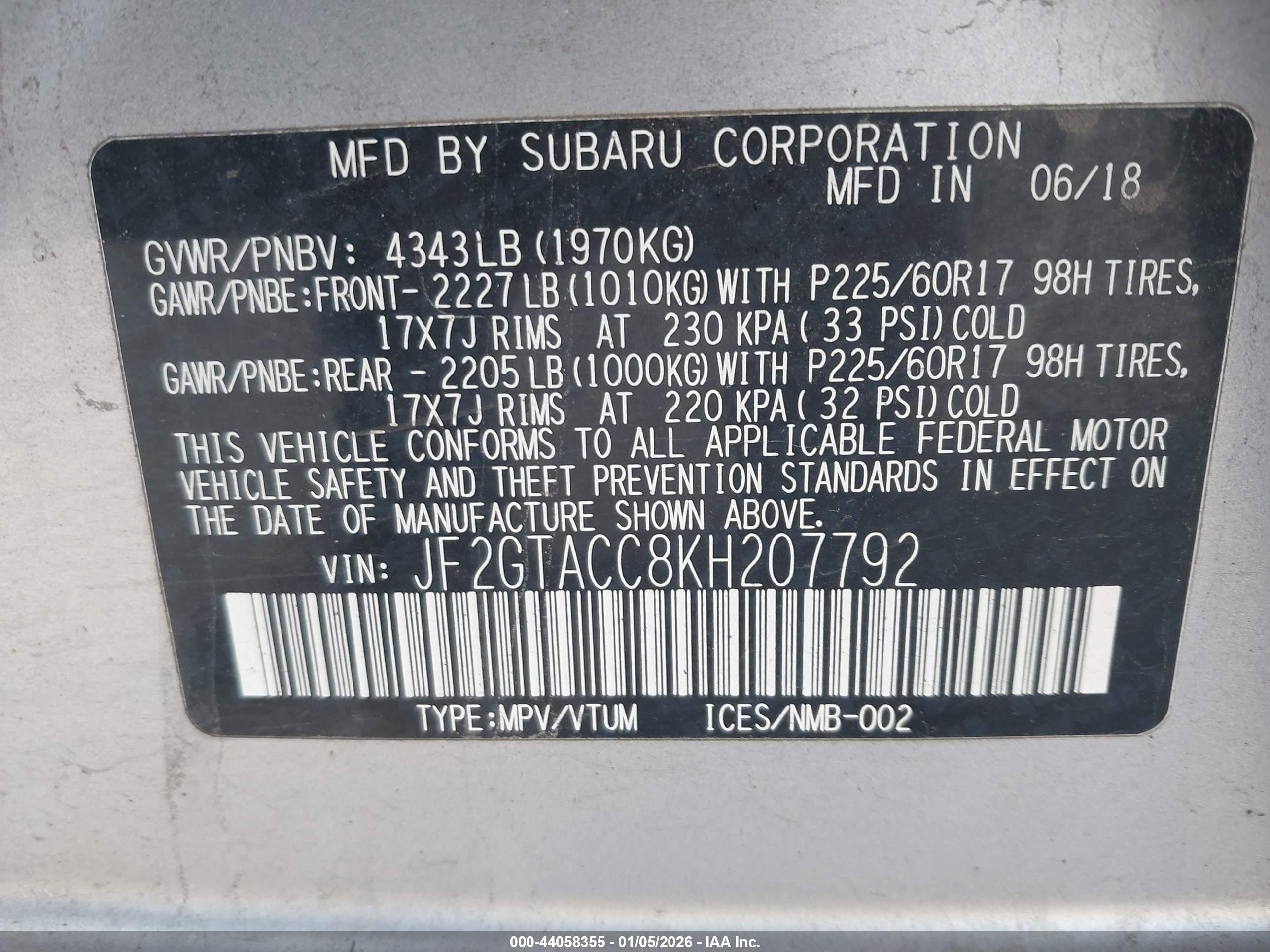 SUBARU CROSSTREK image 9
