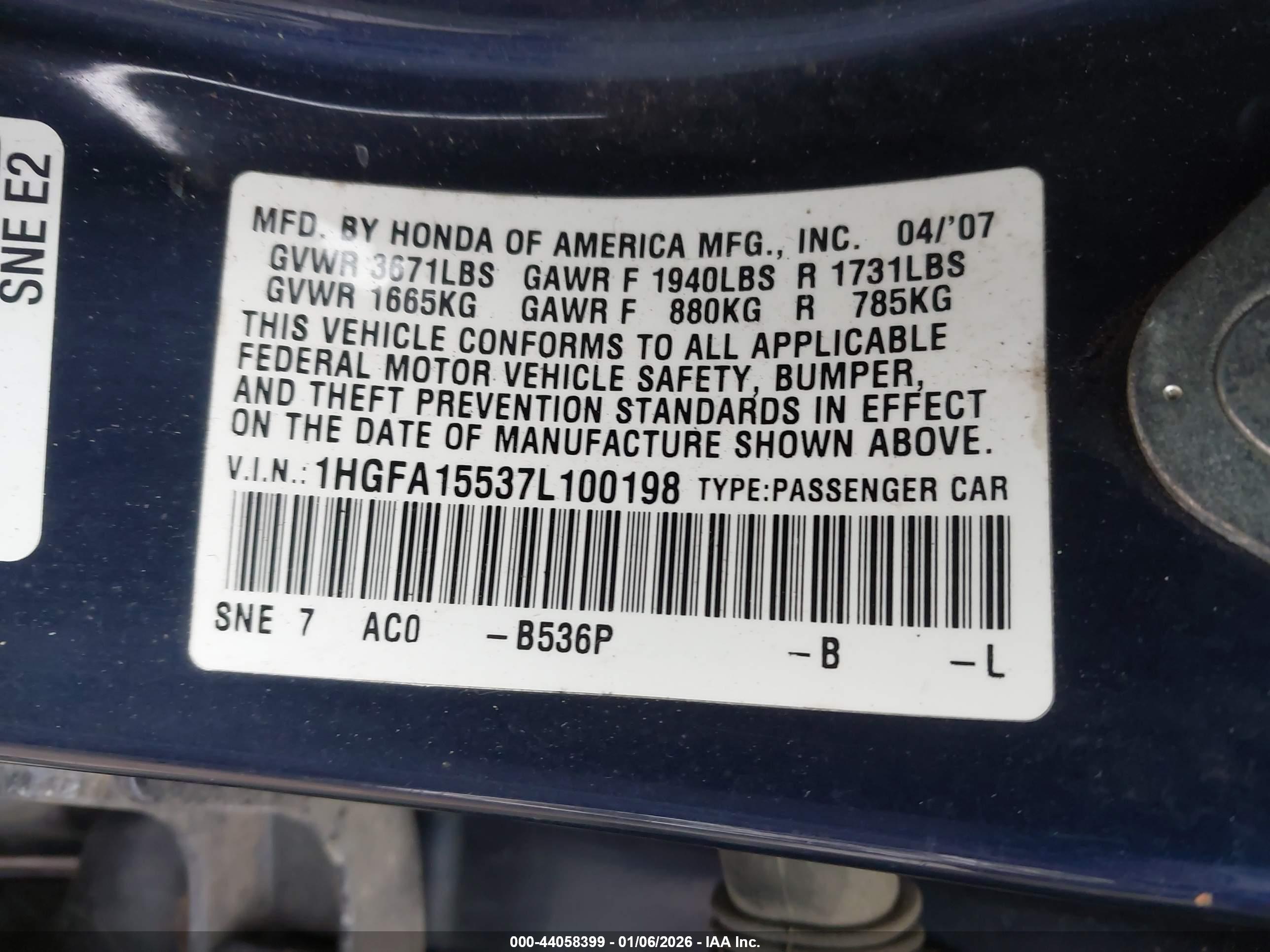 HONDA CIVIC image 9