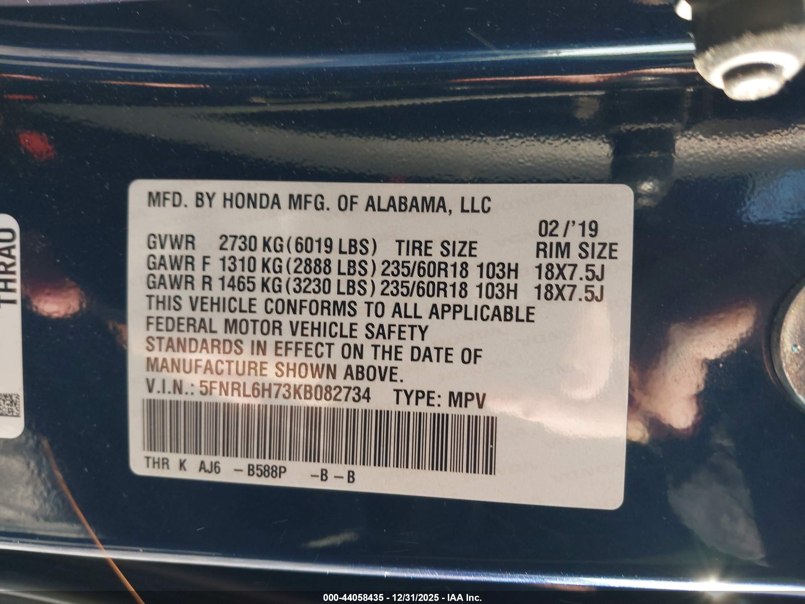 HONDA ODYSSEY image 9