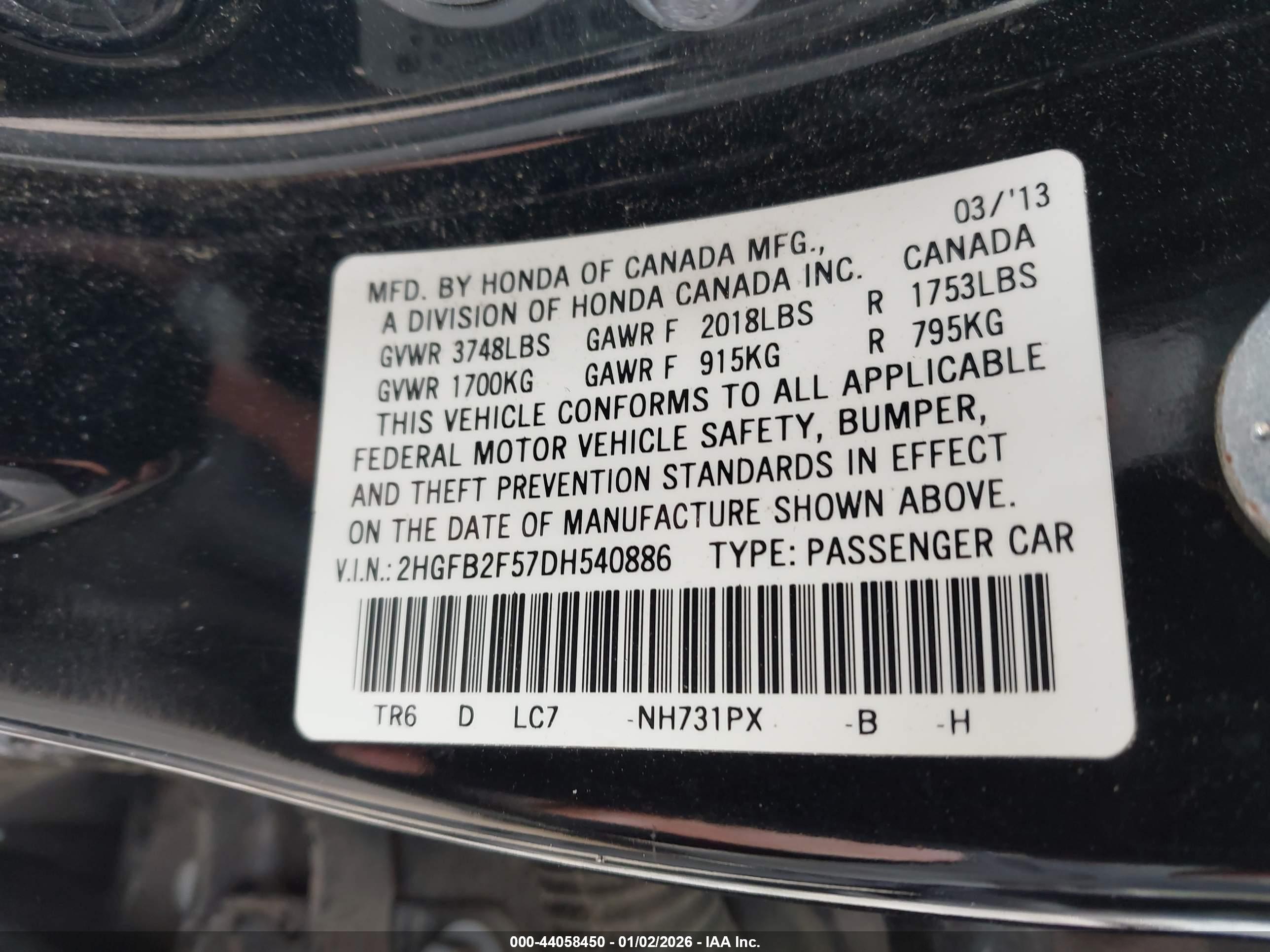 HONDA CIVIC image 9