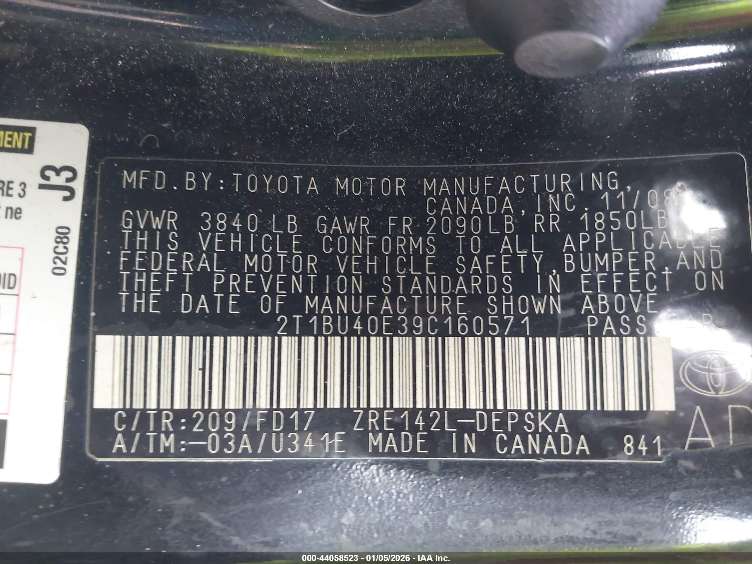 TOYOTA COROLLA image 9