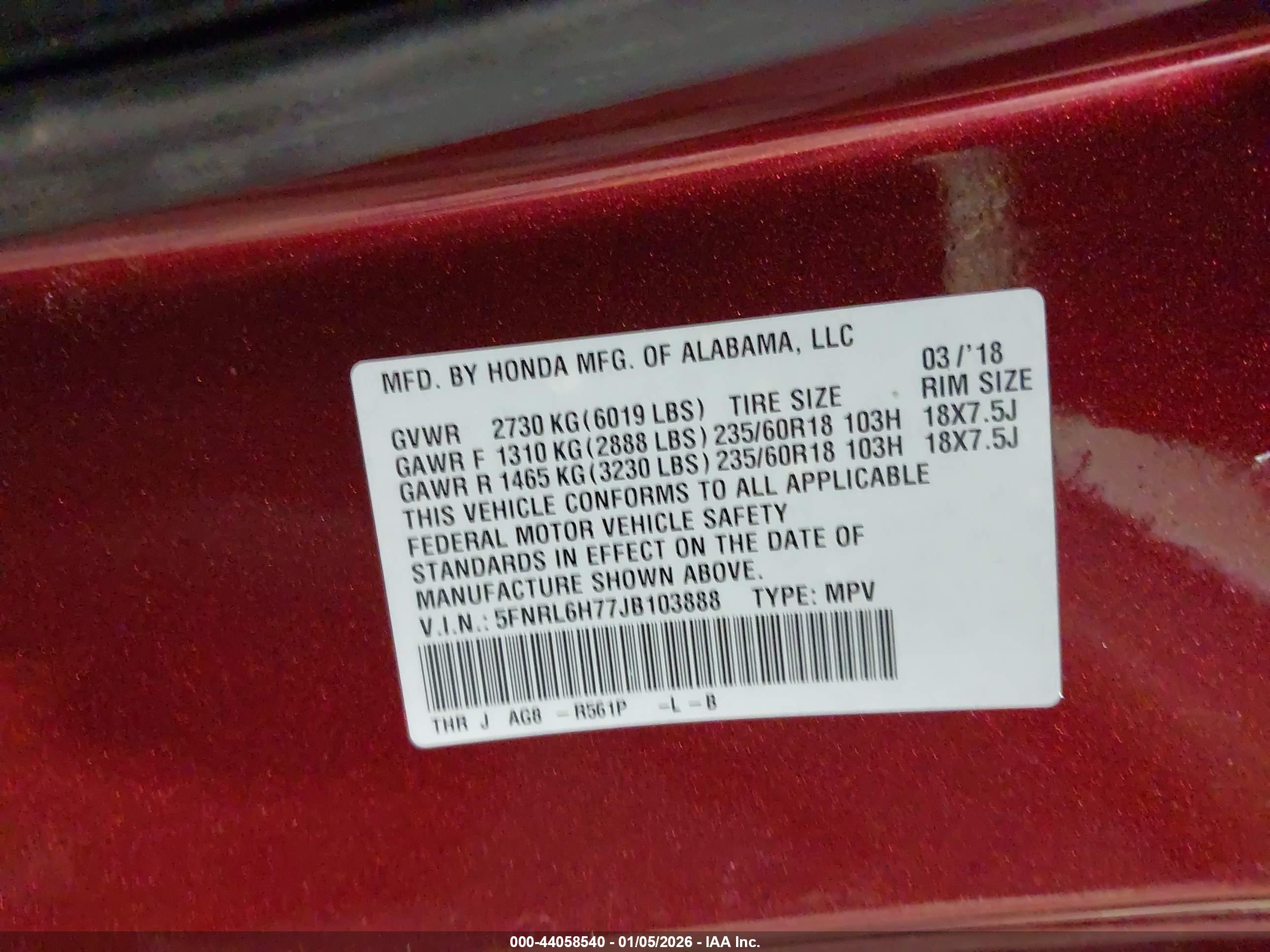 HONDA ODYSSEY image 9