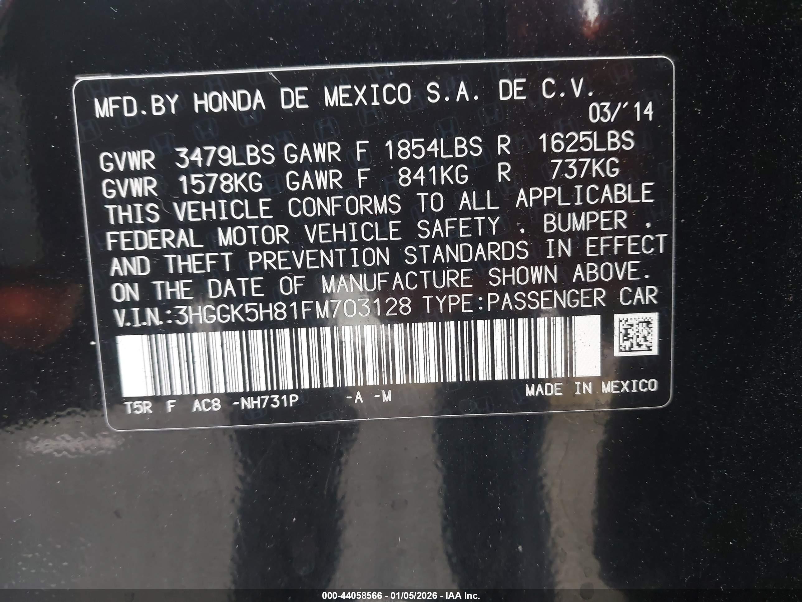 HONDA FIT image 9