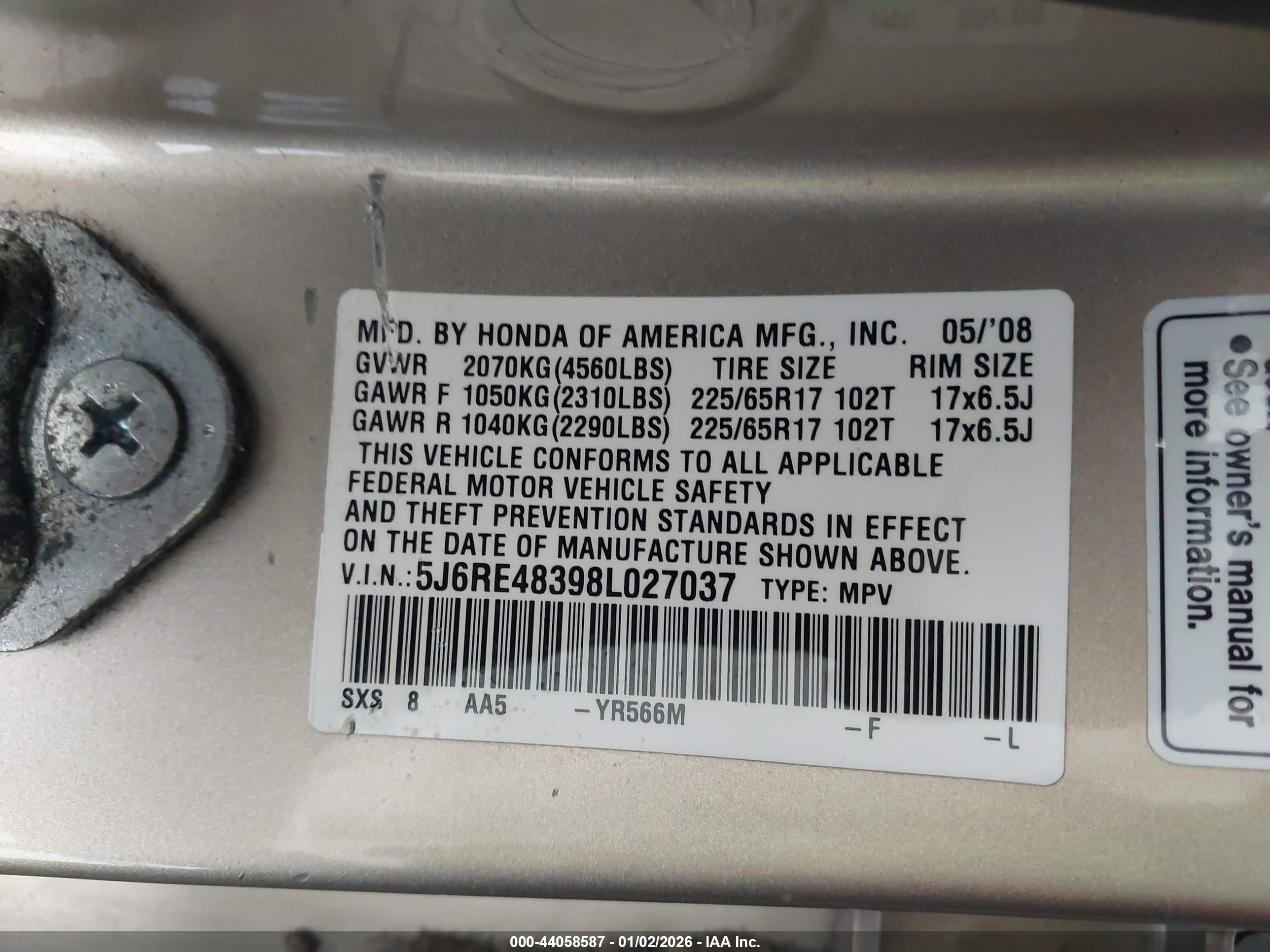 HONDA CR-V image 9