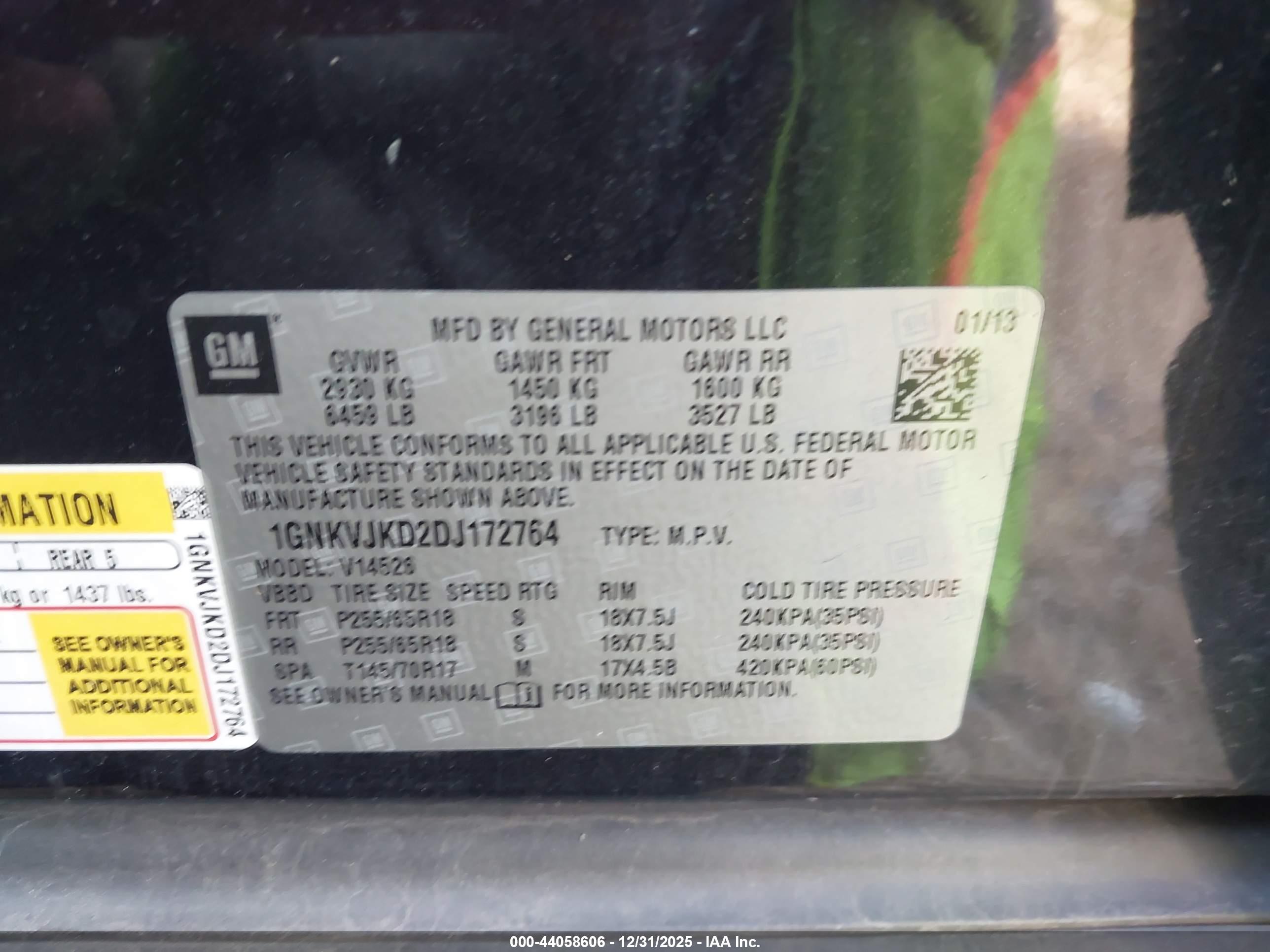 CHEVROLET TRAVERSE image 9