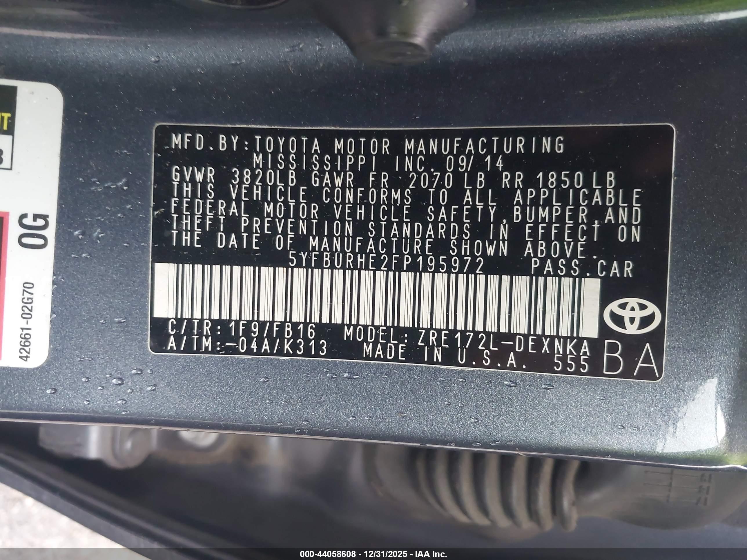 TOYOTA COROLLA image 9