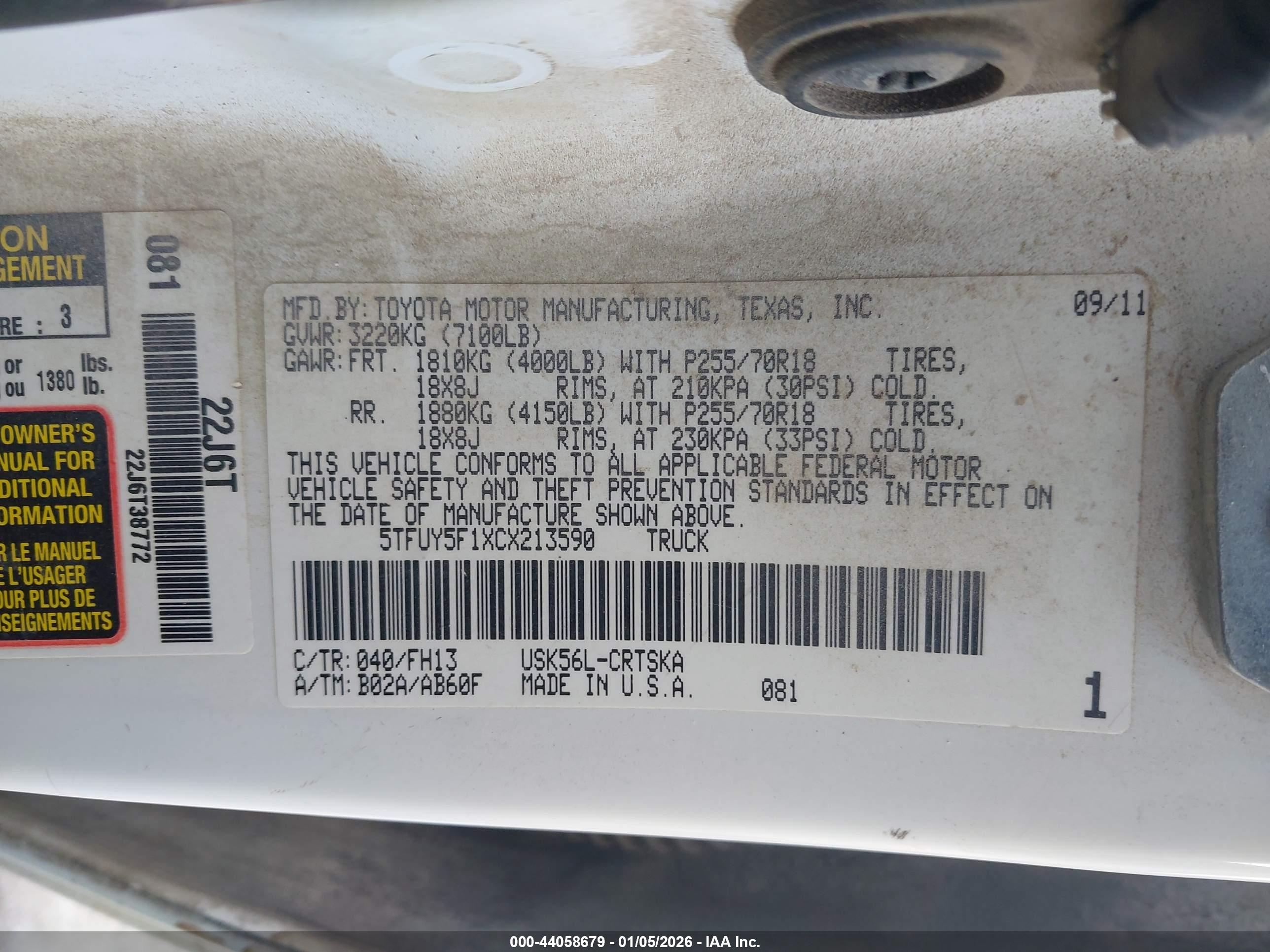 TOYOTA TUNDRA image 9